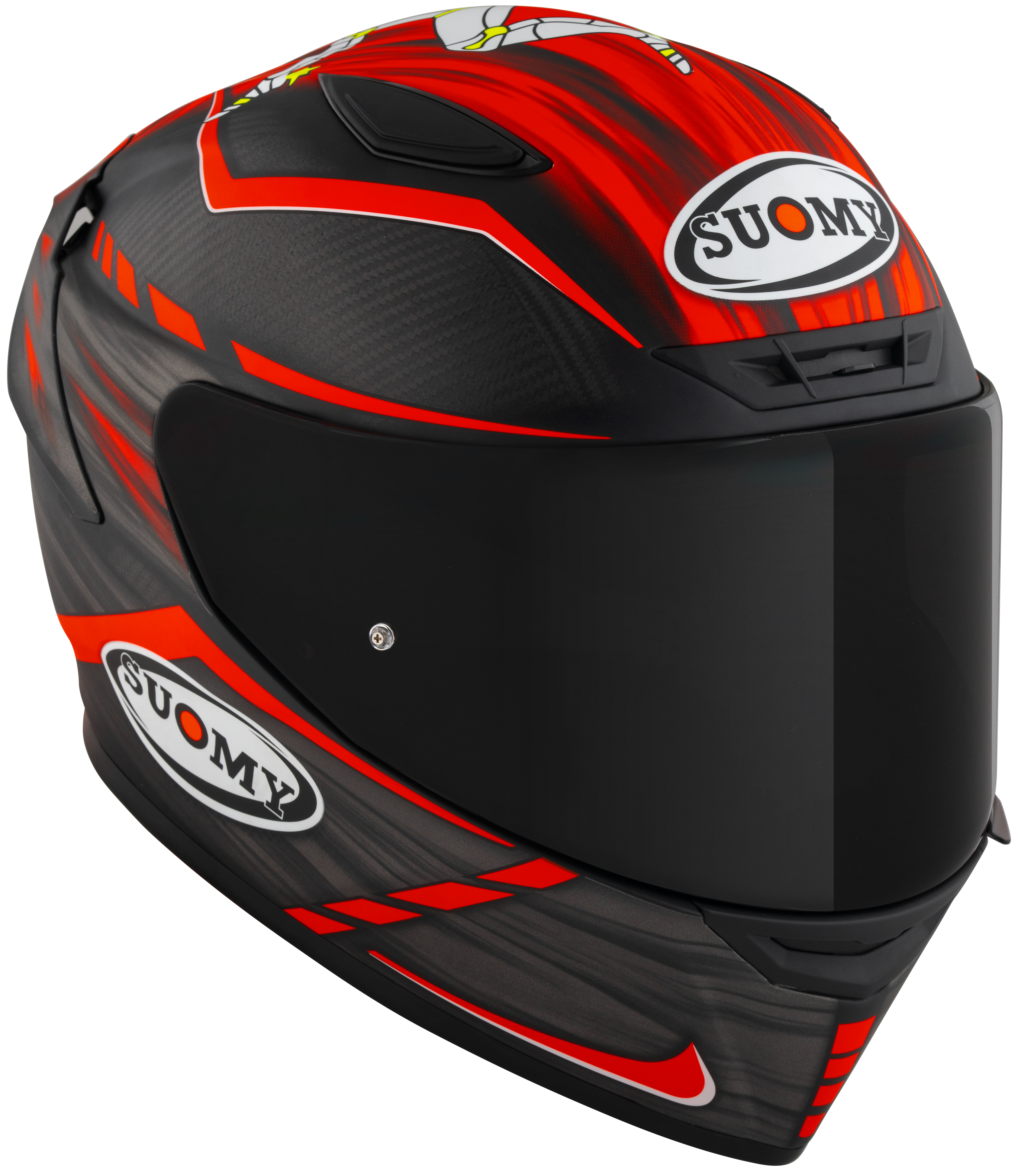Suomy TX-Pro Helm Carbon Johnson Replica Rot Matt K6TX0010