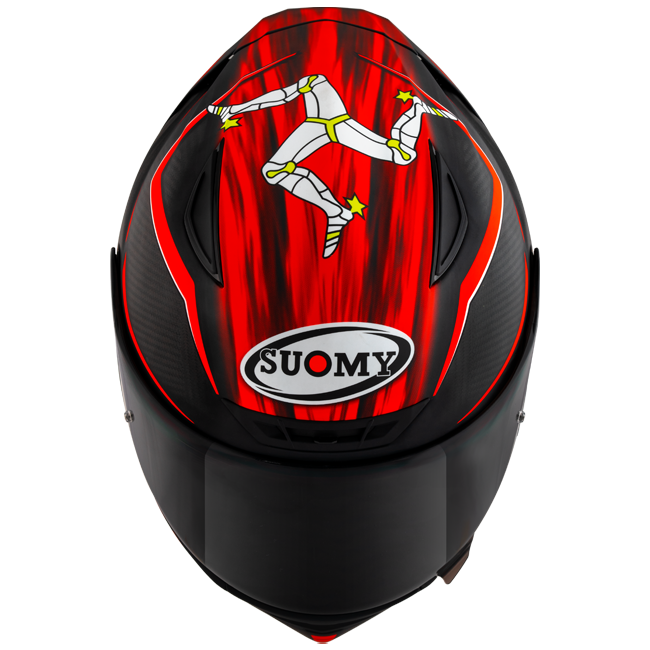 Suomy TX-Pro Helm Carbon Johnson Replica Rot Matt K6TX0010
