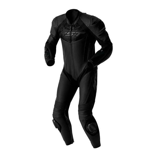 RST Tractech EVO D3O Einteiler Lederkombi – Perforierter Rennanzug | Herren | Schwarz | 103634
