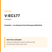 Akrapovic Endkappe V-EC177 — Platzhalter, kein Herstellerfoto verfügbar