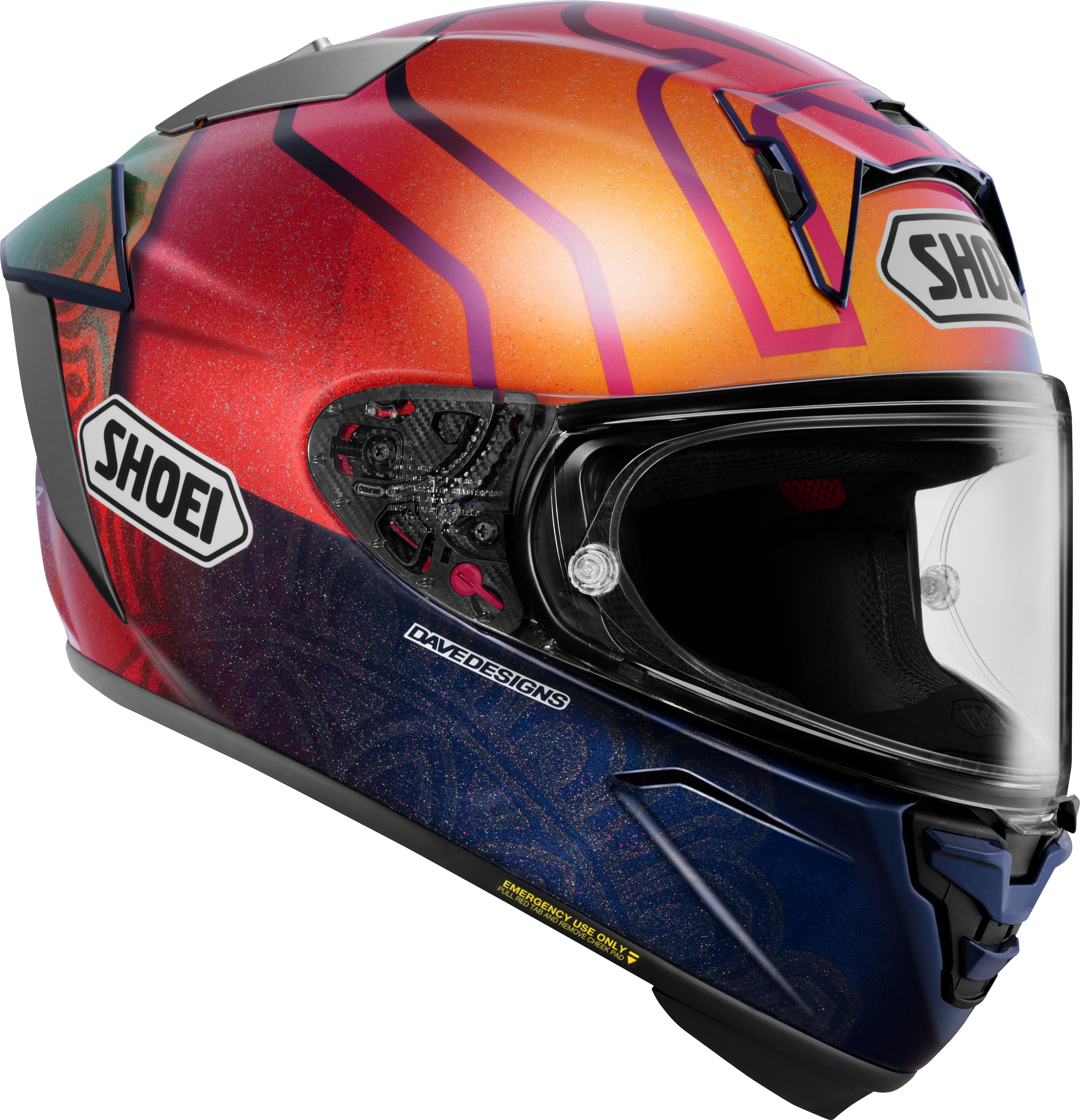 Shoei X-SPR PRO Helm Márquez Holi TC-1 Limited Edition - Marc Márquez Indien 2023 Replica