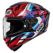 Shoei X-SPR PRO Helm Valion TC-10 Rot / Blau / Lila