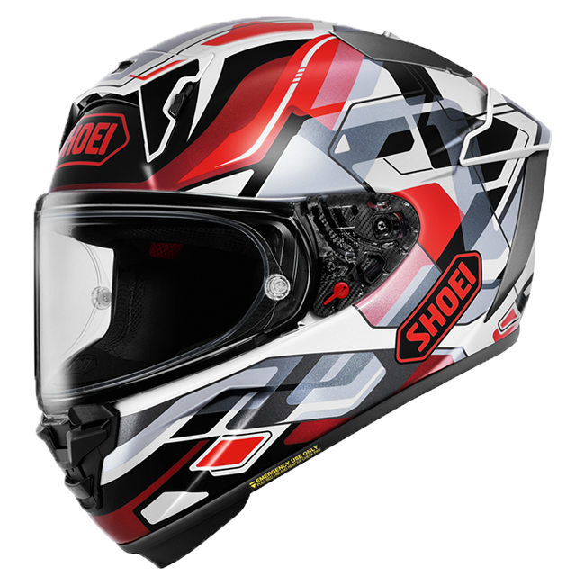 Shoei X-SPR PRO Helm Valion TC-1 Rot / Grau