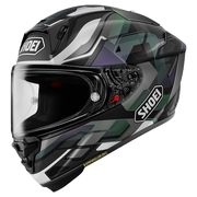 Shoei X-SPR PRO Helm Valion TC-5 Dunkelgrün / Grau / Lila
