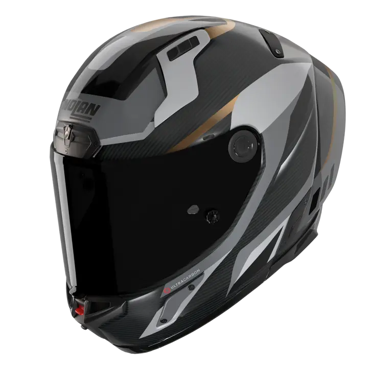 Nolan X-804 RS Helm Ultra Carbon Lesmo Schwarz/Grau/Gold 361