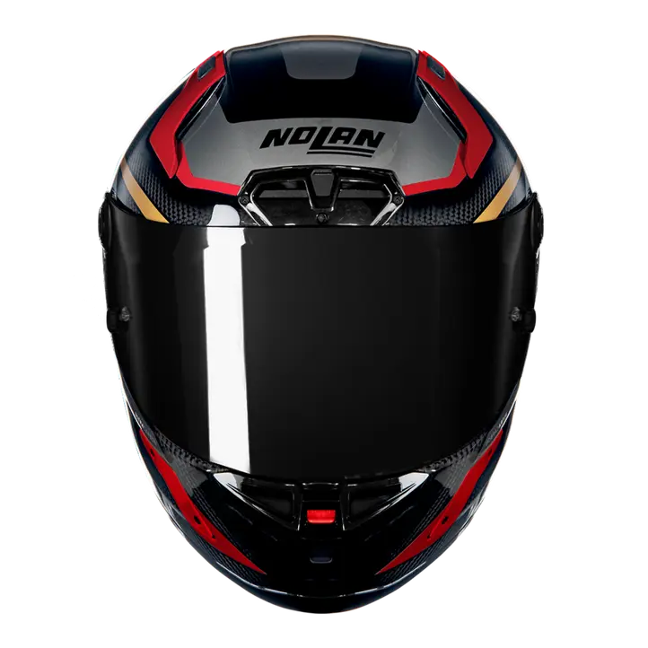 Nolan X-804 RS Helm Ultra Carbon Lesmo Rot/Grau/Gold 362