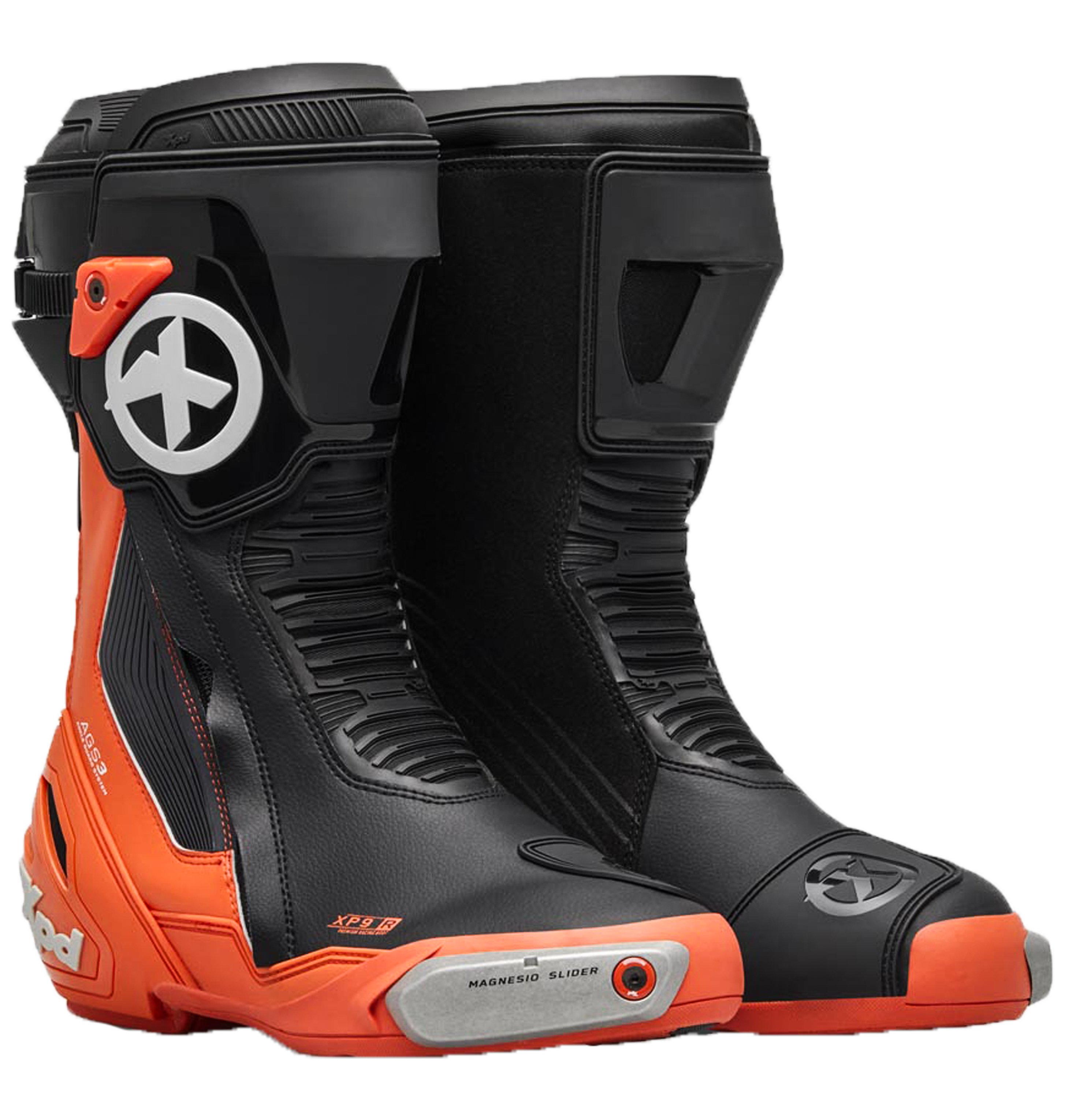 XPD XP9-R Racing und Straßen Motorradstiefel | Herren | Orange/Schwarz