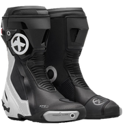XPD XP9-S AIR perforierter Racing und Straßen Motorradstiefel | Herren | Weiß/Schwarz