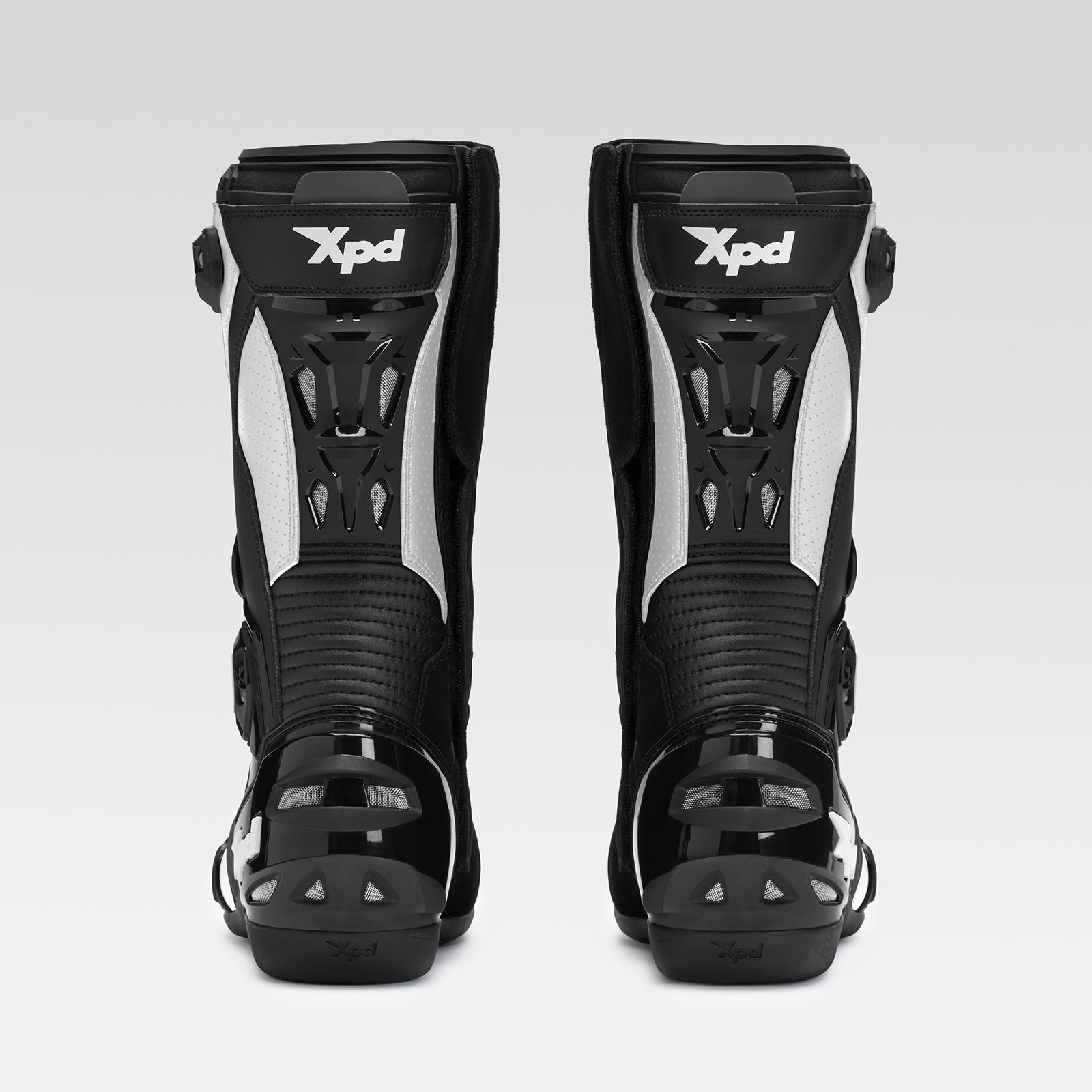 XPD XP-Mode Motorradstiefel | Herren | Schwarz/Weiß