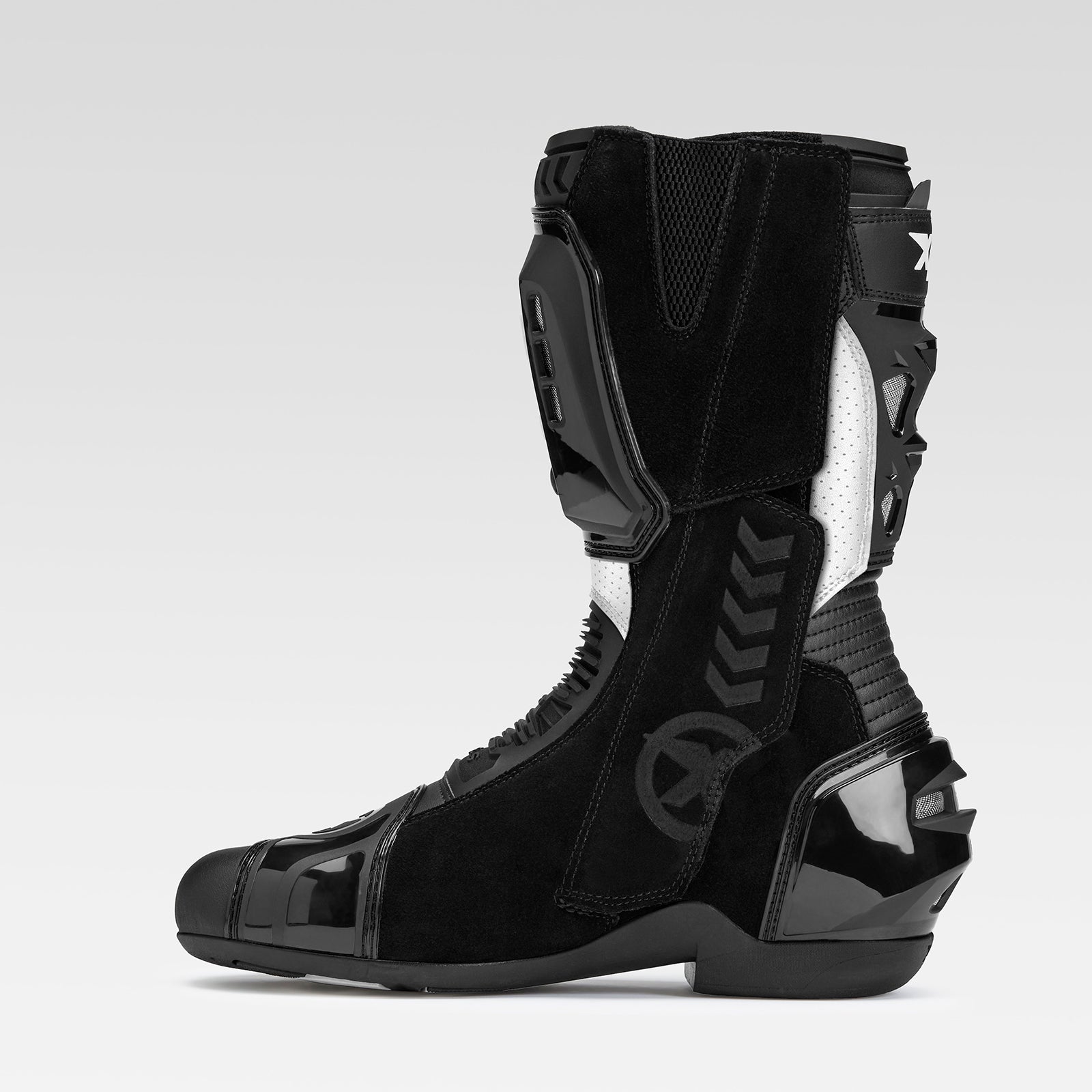 XPD XP-Mode Motorradstiefel | Herren | Schwarz/Weiß