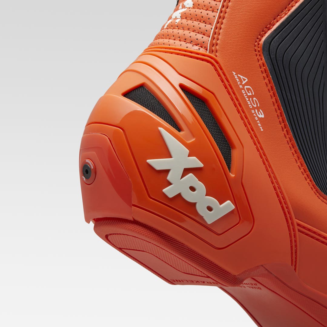 XPD XP9-R Racing und Straßen Motorradstiefel | Herren | Orange/Schwarz