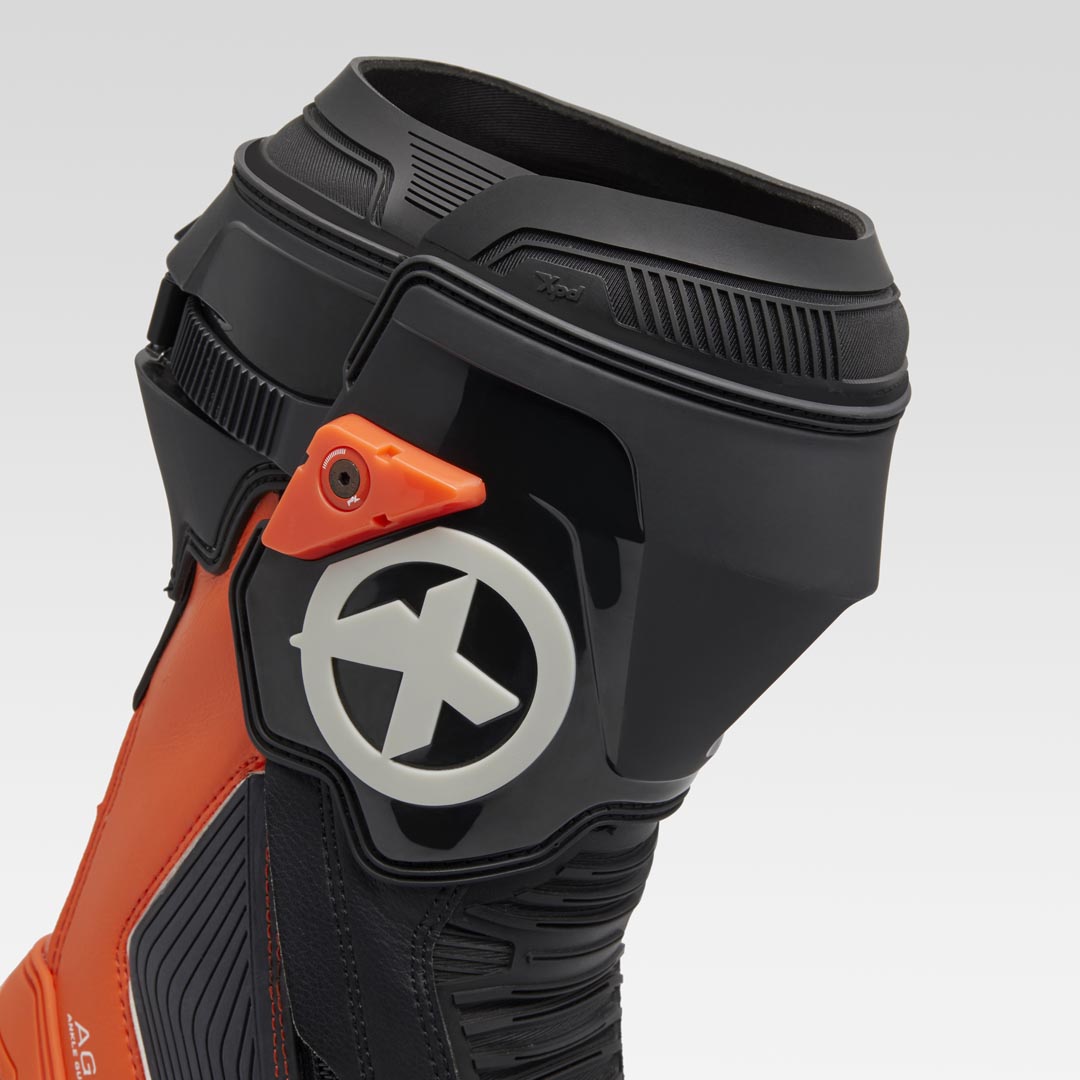 XPD XP9-R Racing und Straßen Motorradstiefel | Herren | Orange/Schwarz
