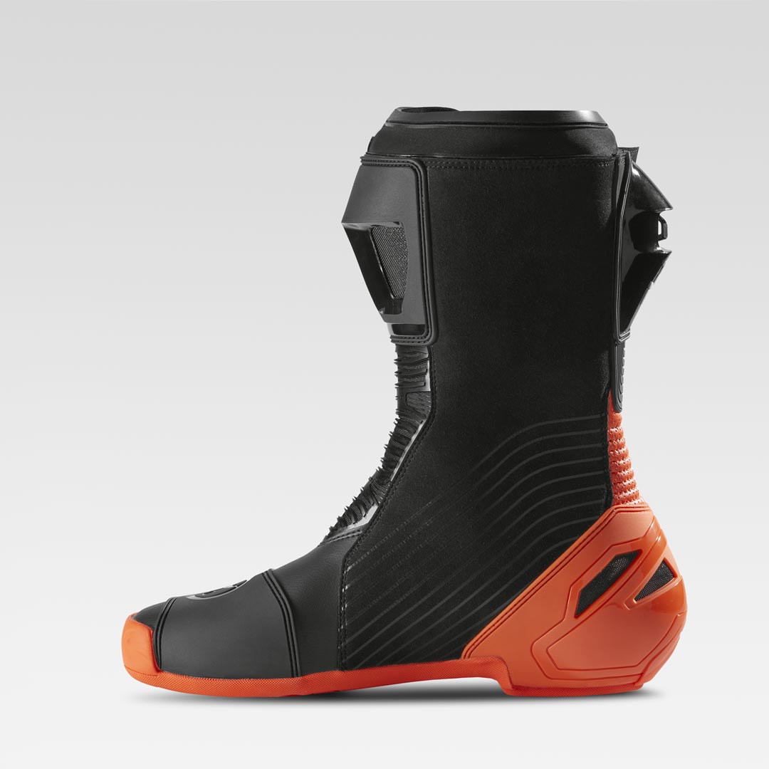 XPD XP9-R Racing und Straßen Motorradstiefel | Herren | Orange/Schwarz