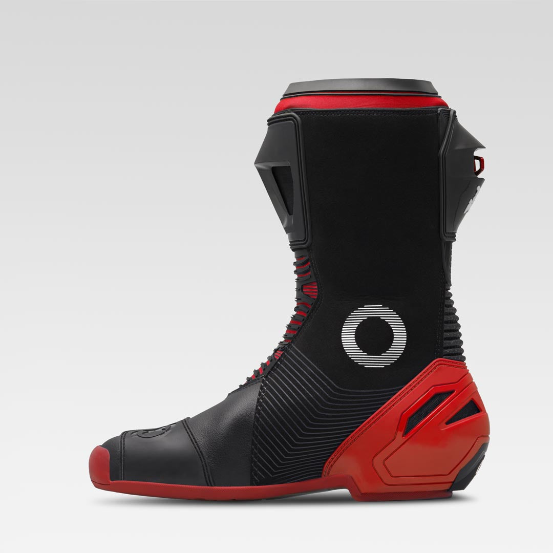 XPD XP9-S Racing und Straßen Motorradstiefel | Herren | Schwarz/Rot