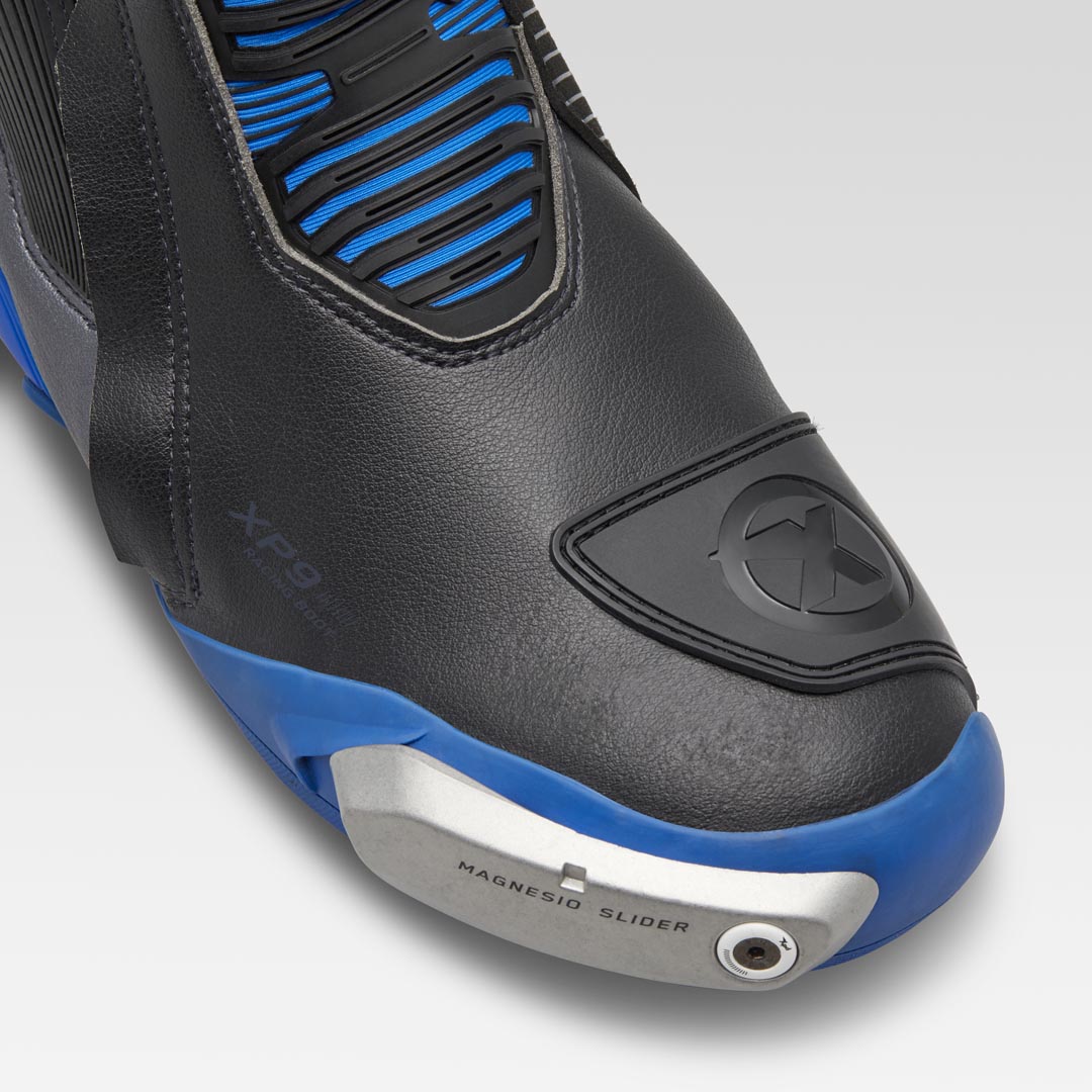 XPD XP9-S Racing und Straßen Motorradstiefel | Herren | Schwarz/Blau