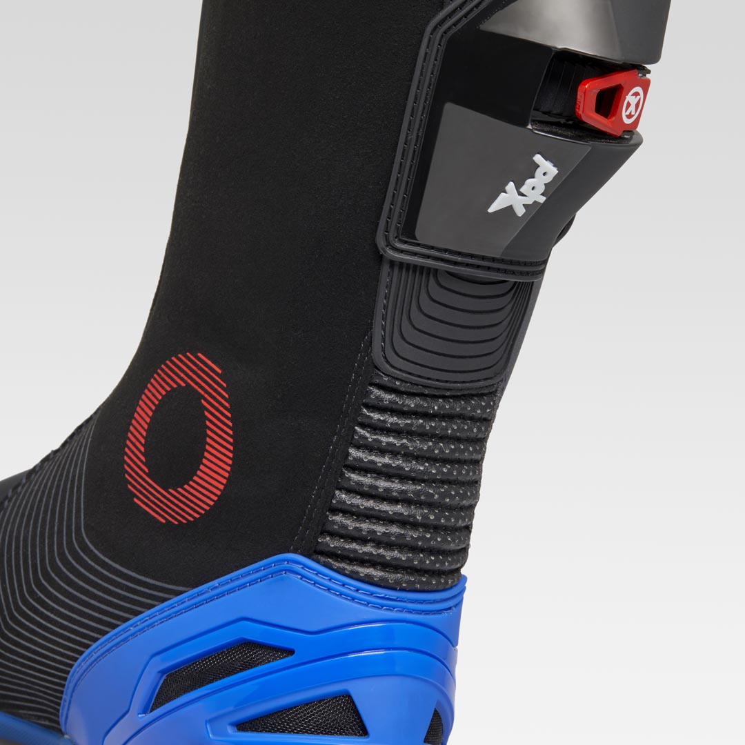 XPD XP9-S Racing und Straßen Motorradstiefel | Herren | Schwarz/Blau