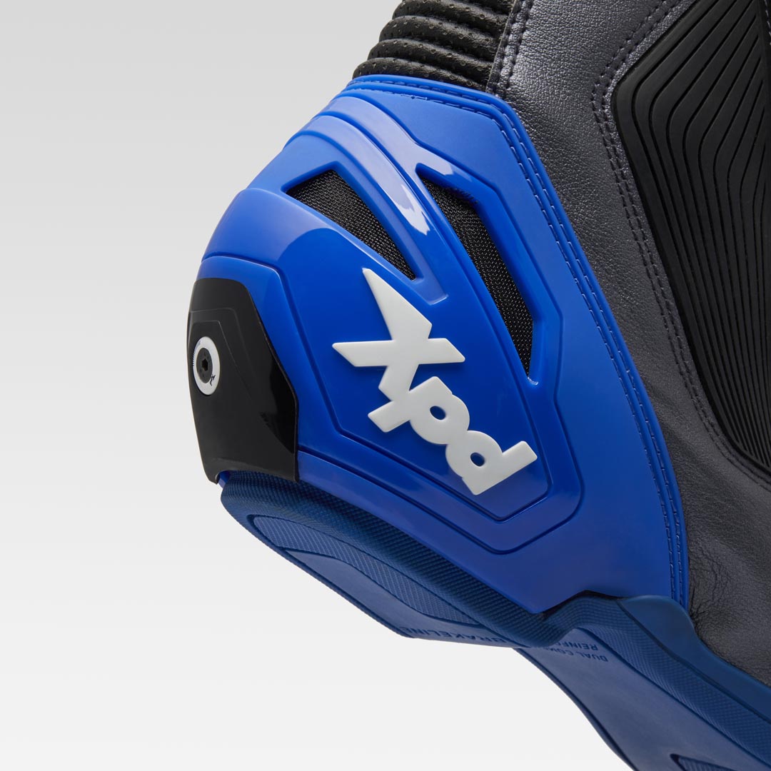 XPD XP9-S Racing und Straßen Motorradstiefel | Herren | Schwarz/Blau