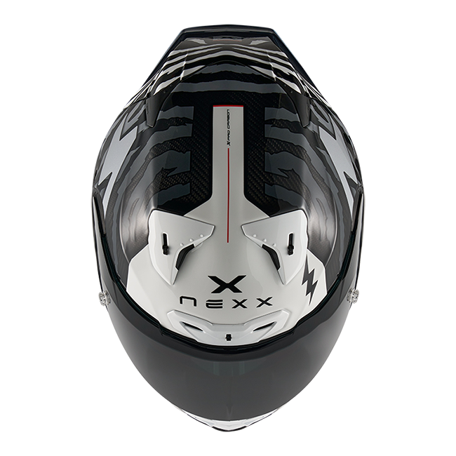 Nexx X.R3R Helm Ziger Carbon Schwarz Grau 01XR323513066