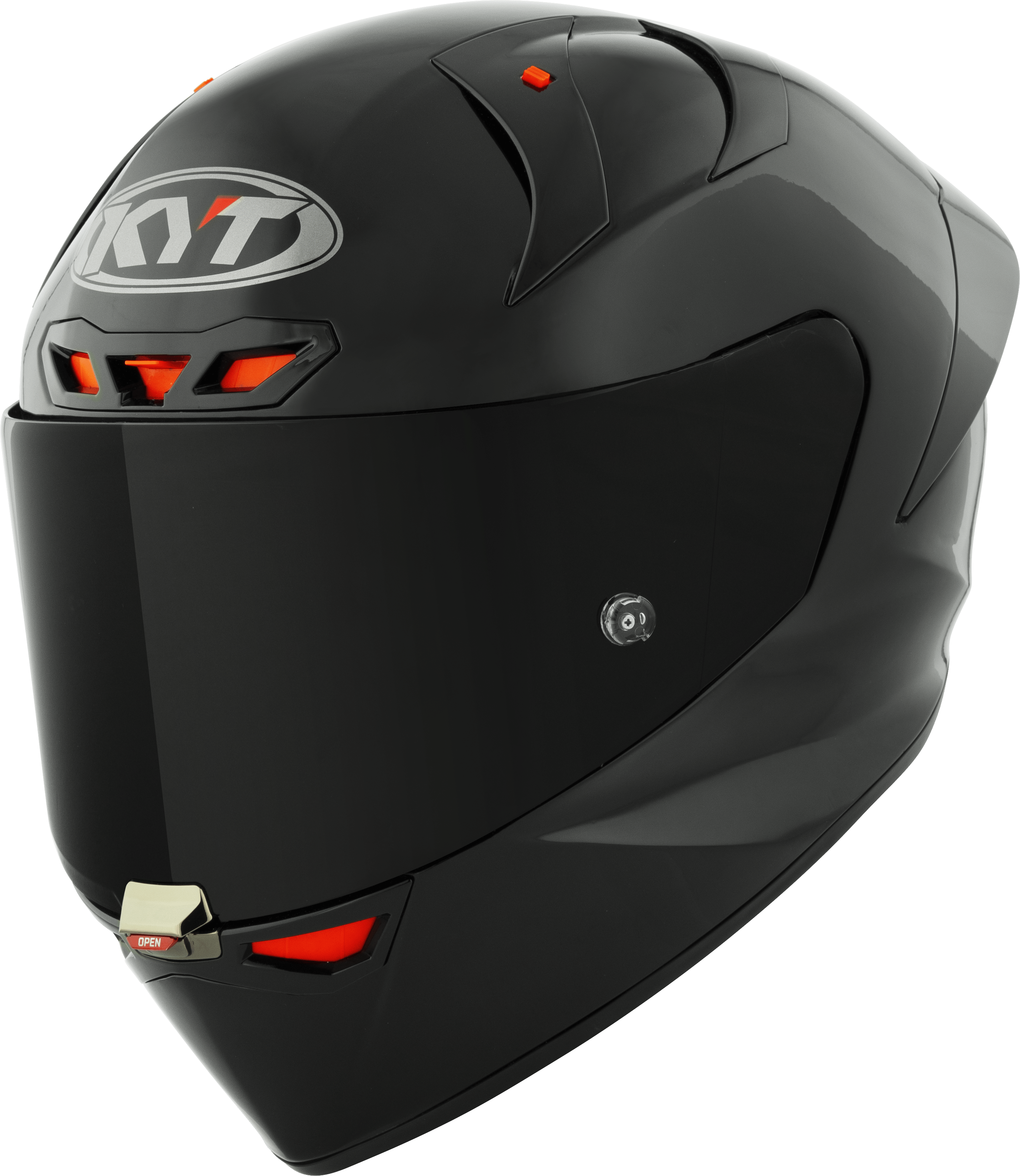 KYT KX-1 Race GP Helm Plain Schwarz Y6KX00X6