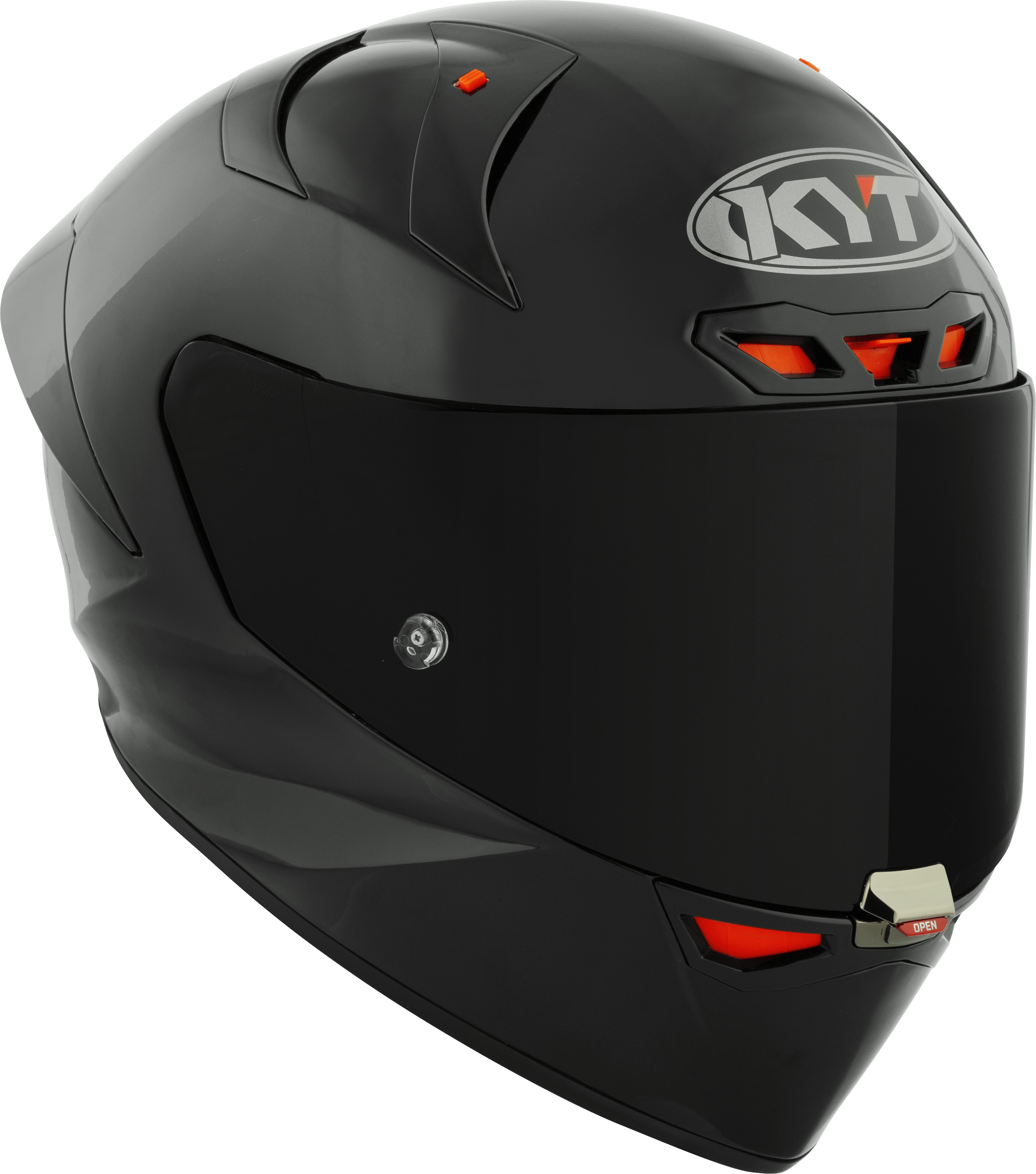 KYT KX-1 Race GP Helm Plain Schwarz Y6KX00X6