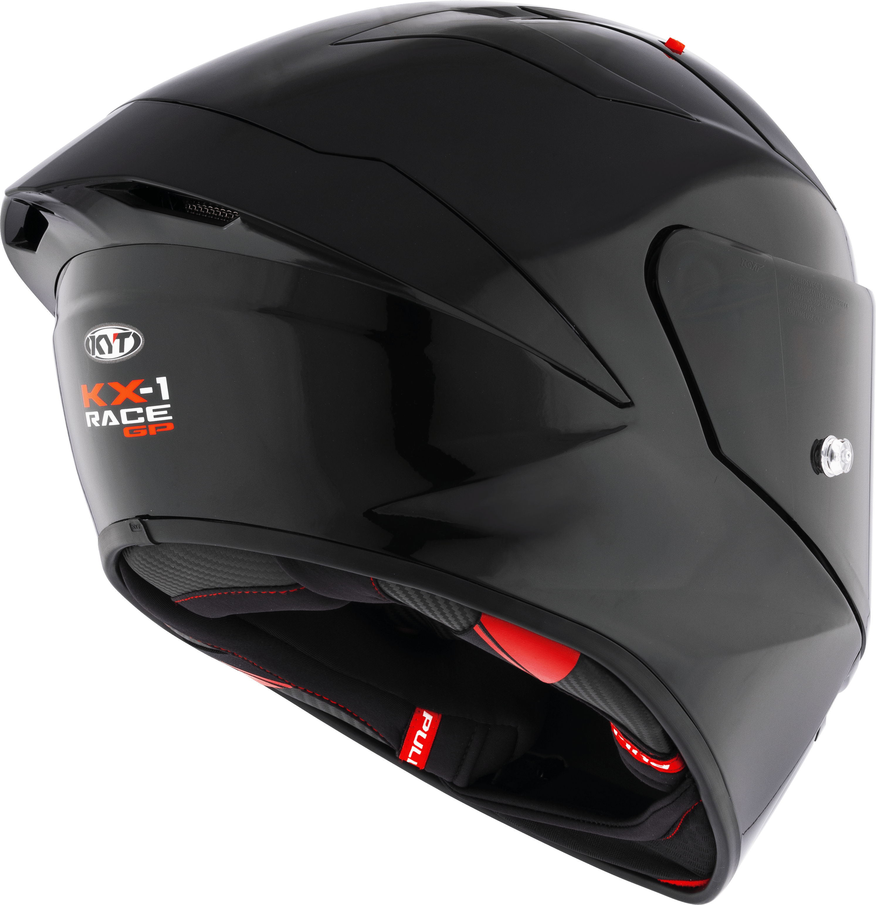 KYT KX-1 Race GP Helm Plain Schwarz Y6KX00X6