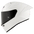 KYT KX-1 Race GP Helm Plain Weiß Y6KXX0W3