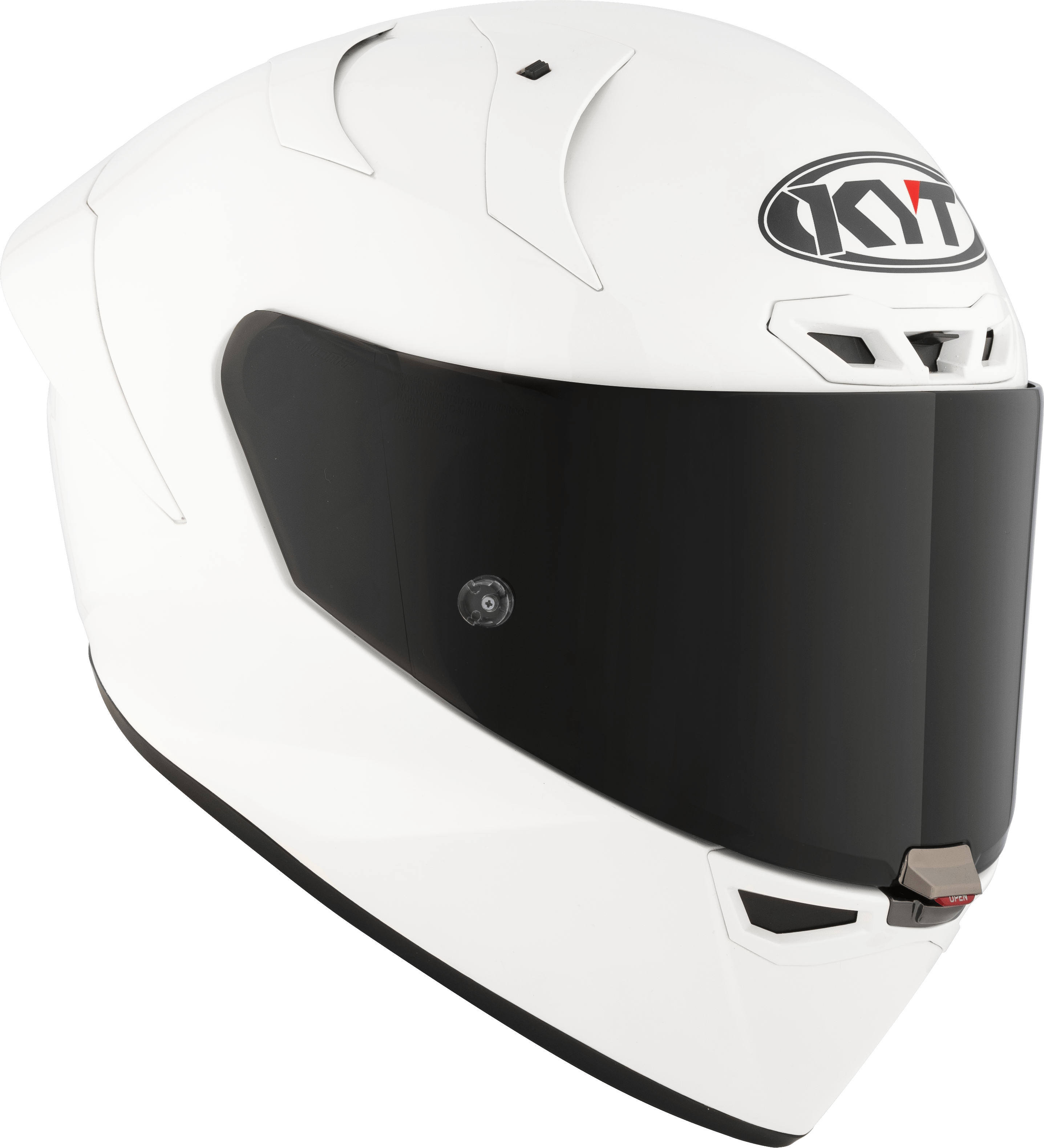 KYT KX-1 Race GP Helm Plain Weiß Y6KXX0W3