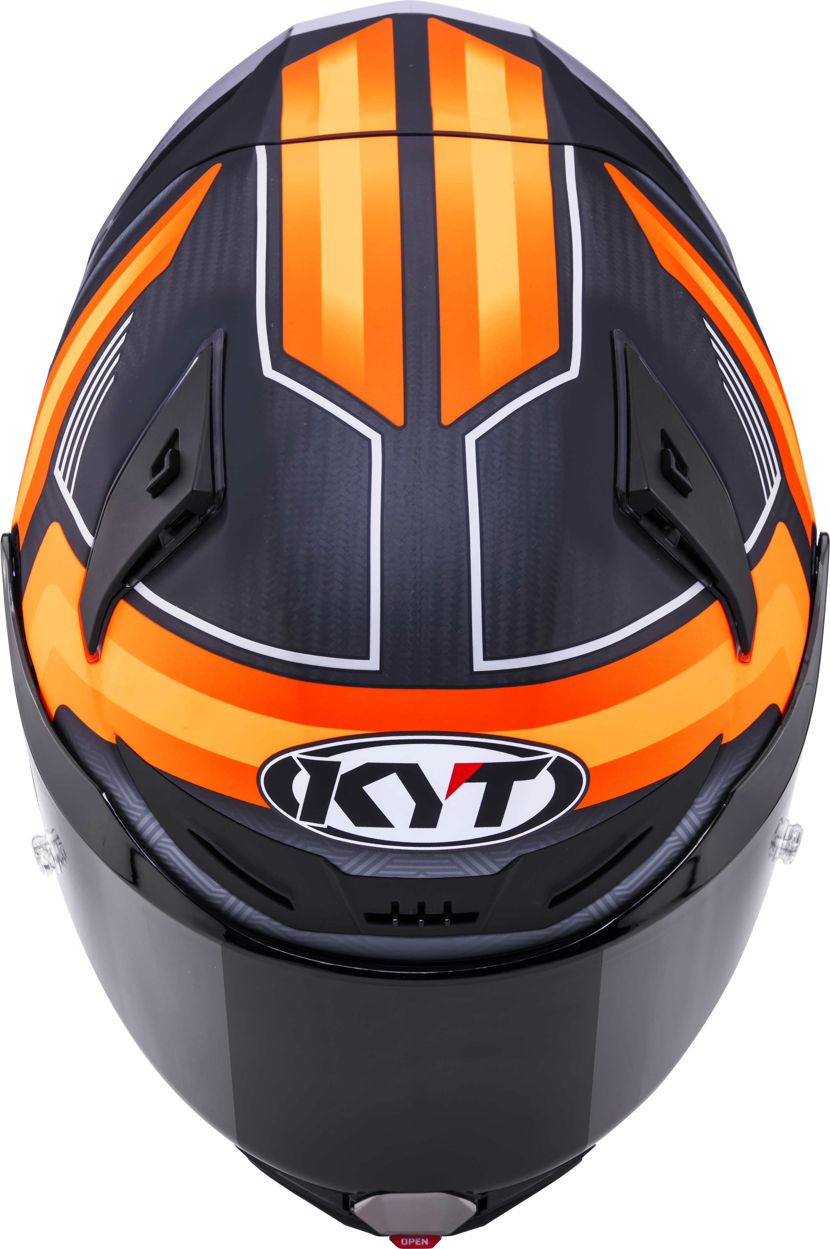 KYT R1R Racing Helm Carbon Accelerator Matt Orange Y6R10001