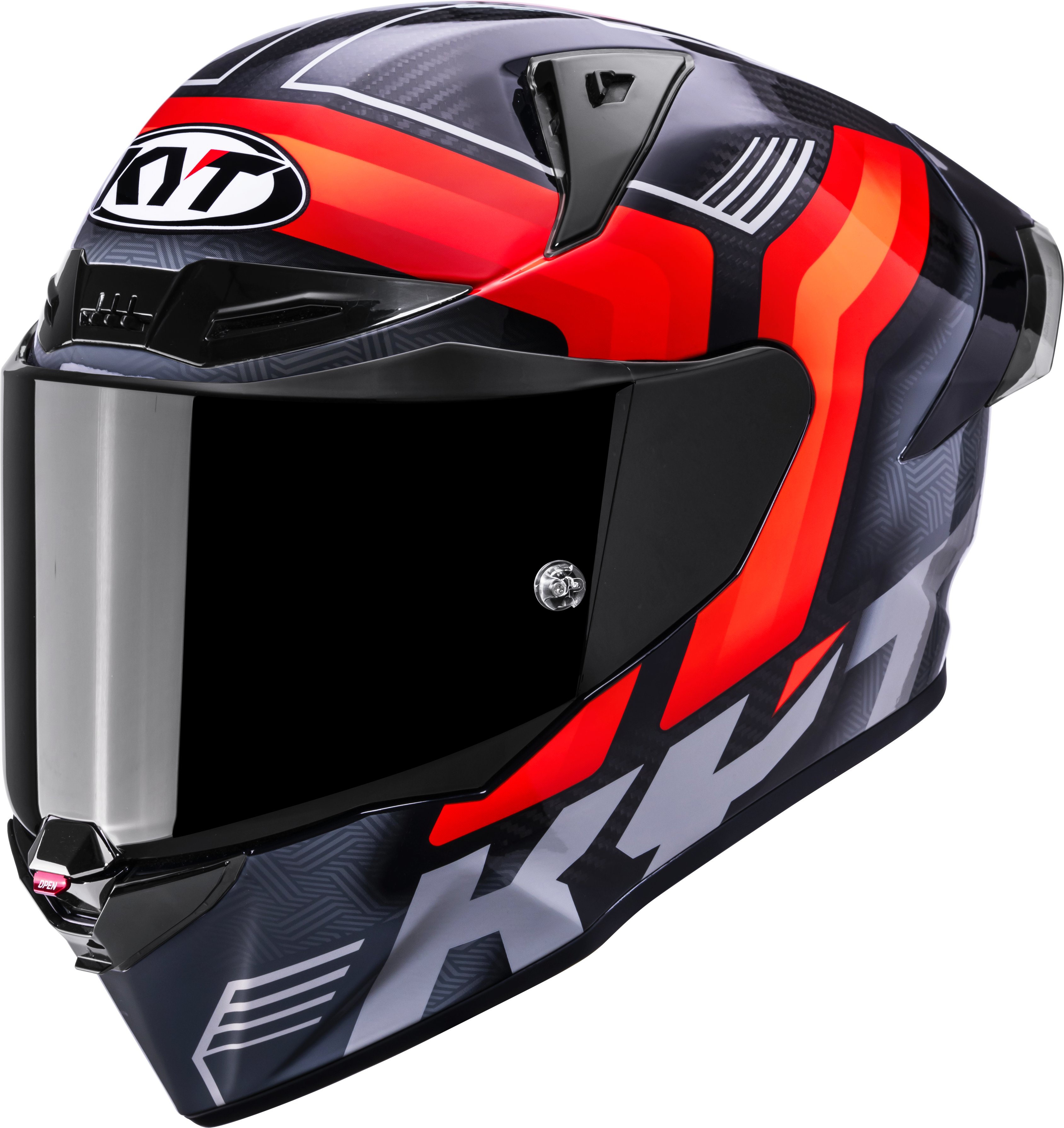 KYT R1R Racing Helm Carbon Accelerator Rot Y6R10003