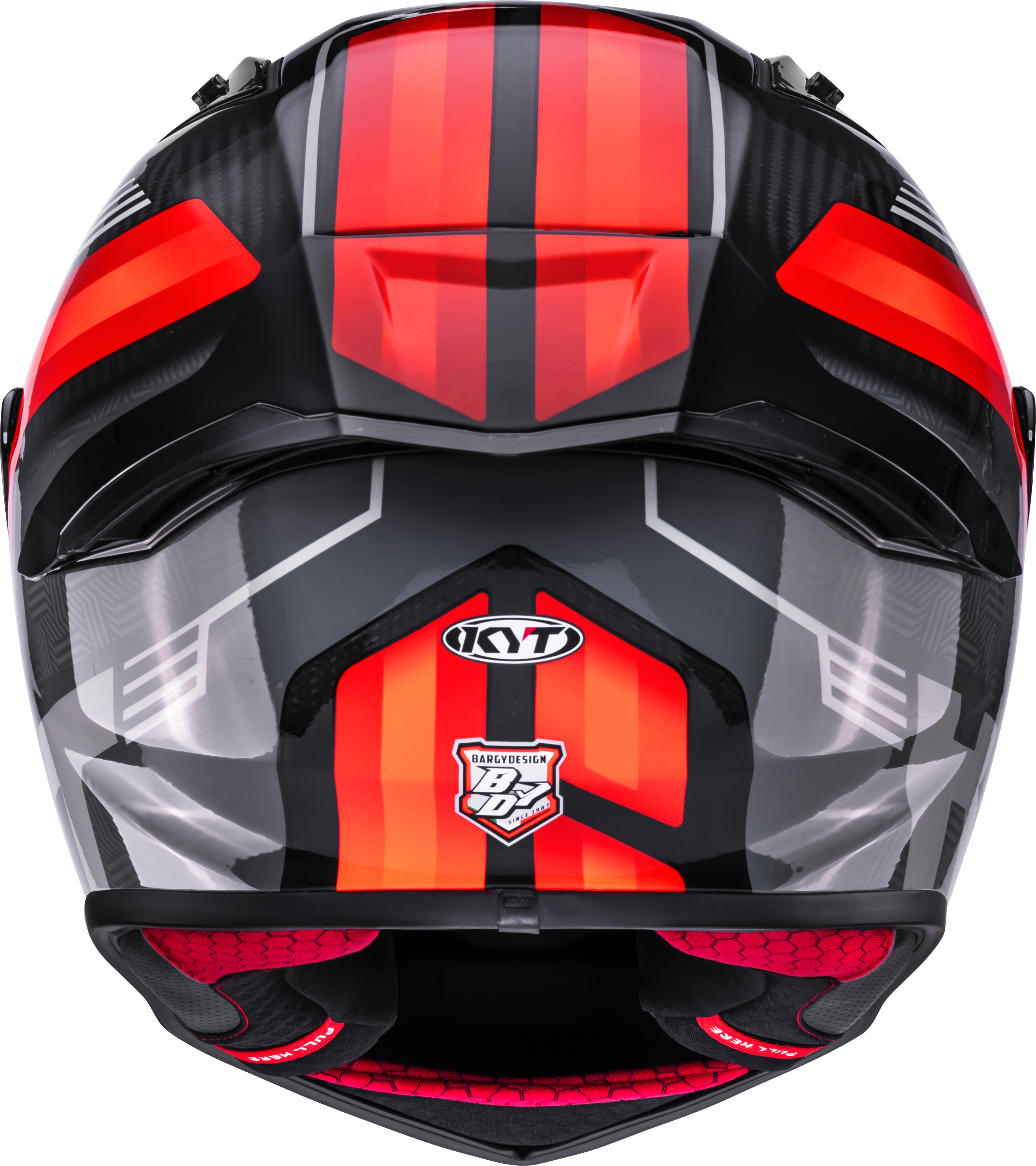 KYT R1R Racing Helm Carbon Accelerator Rot Y6R10003