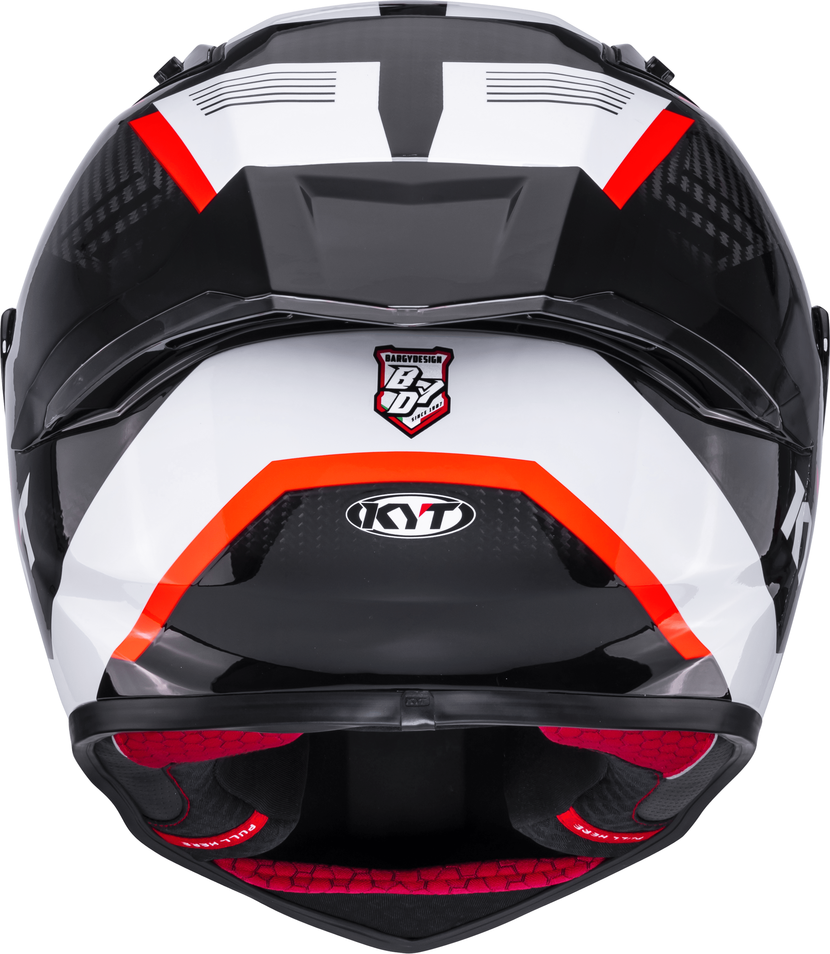 KYT R1R Racing Helm Carbon Zone Rot Y6R10007