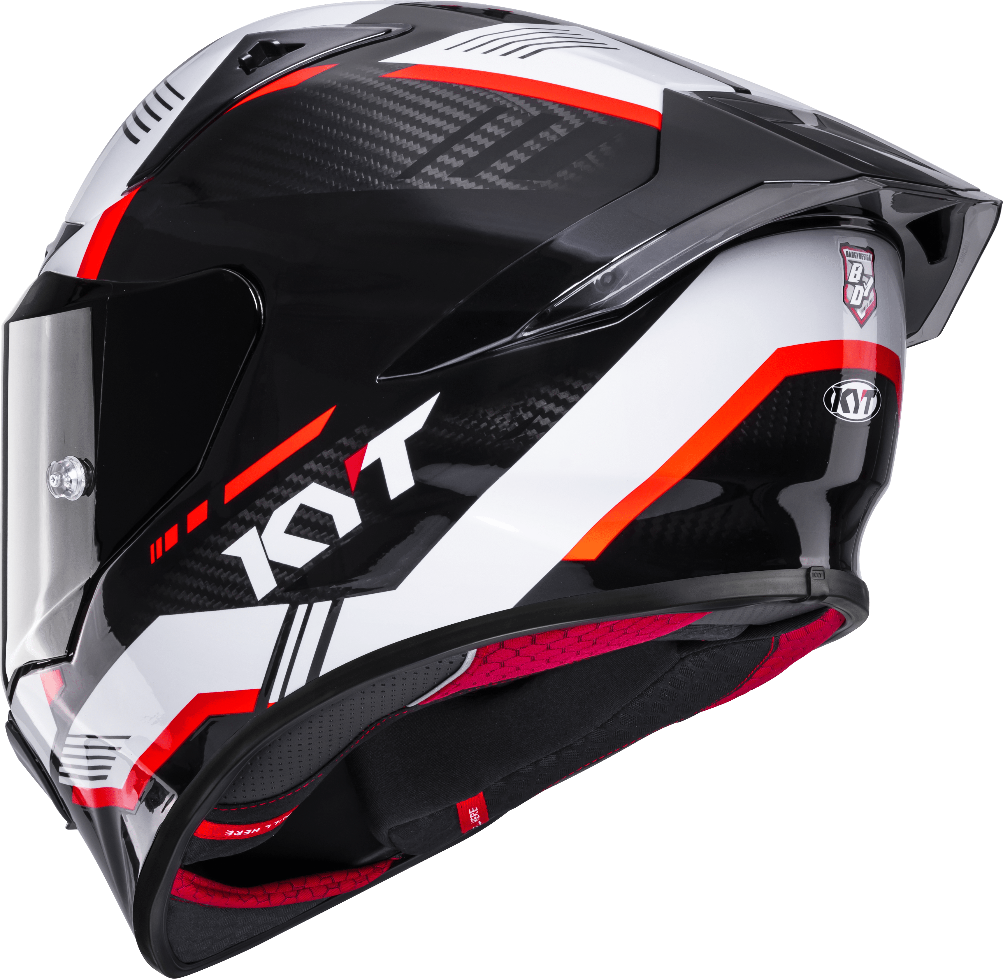 KYT R1R Racing Helm Carbon Zone Rot Y6R10007