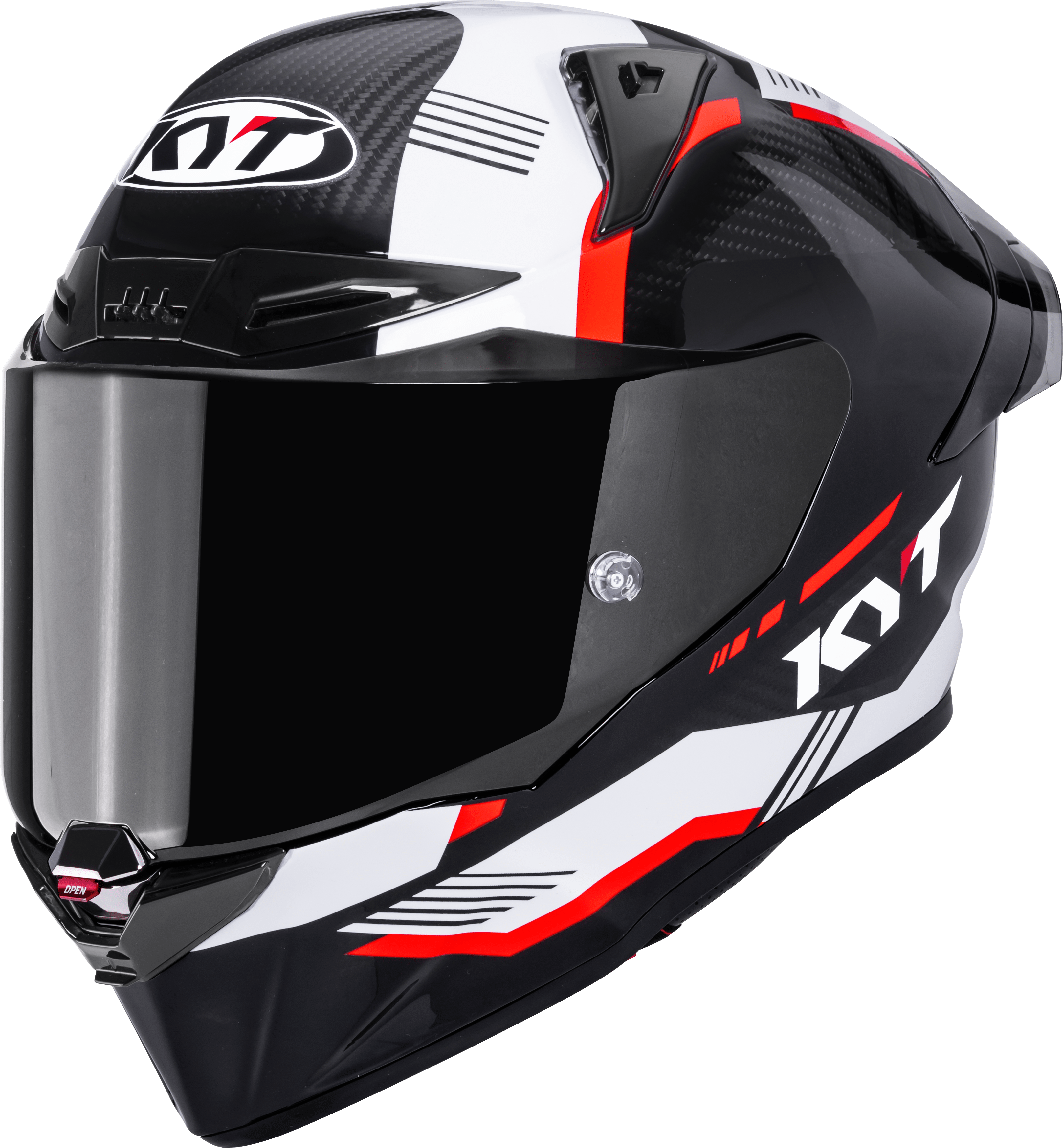 KYT R1R Racing Helm Carbon Zone Rot Y6R10007