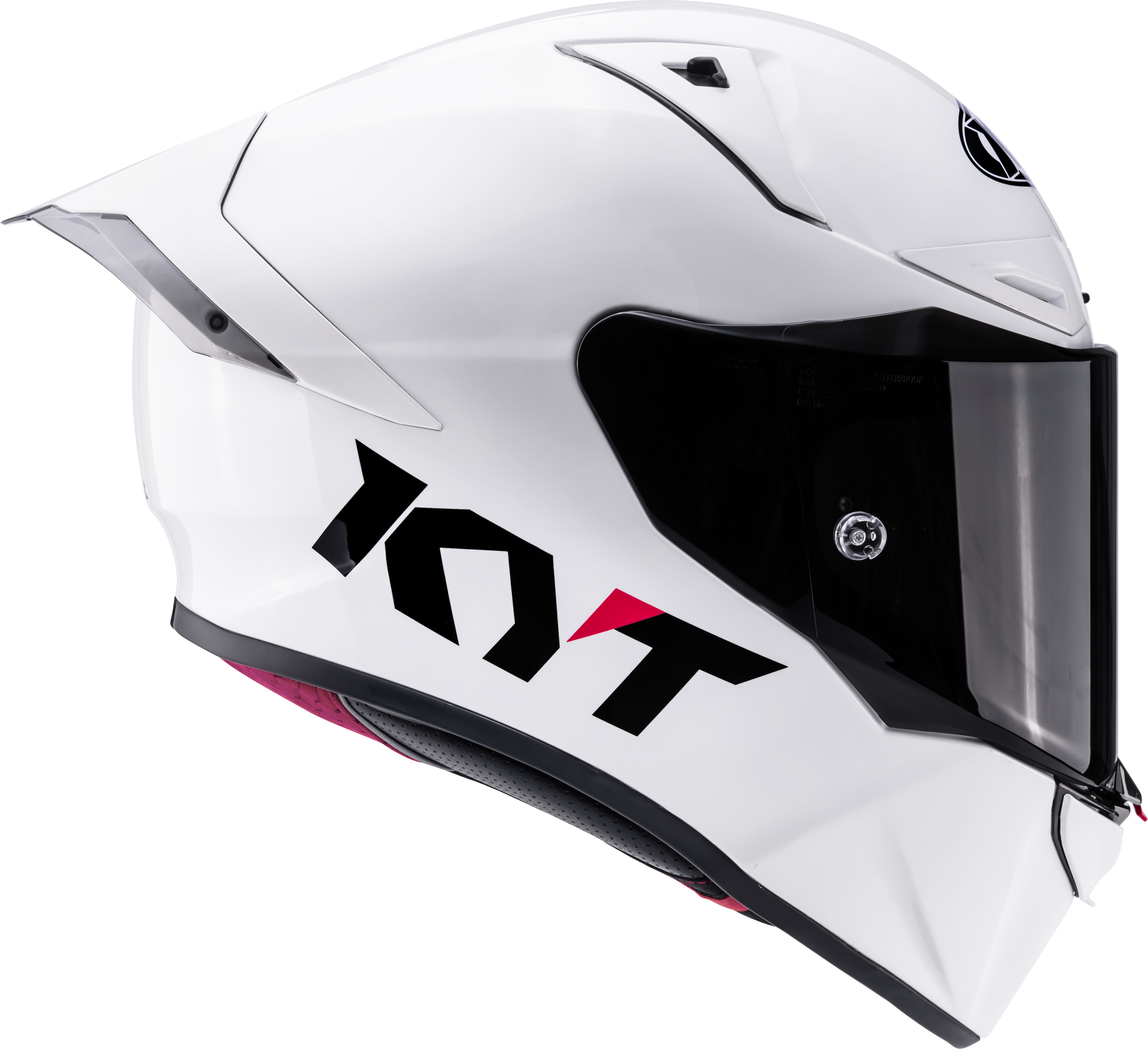 KYT R1R Racing Helm Plain weiß glanz Y6R100W3