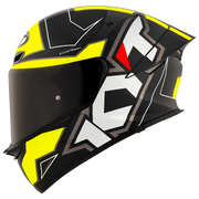 KYT TT-Revo Helm Electron Black Yellow matt Y6TR0007