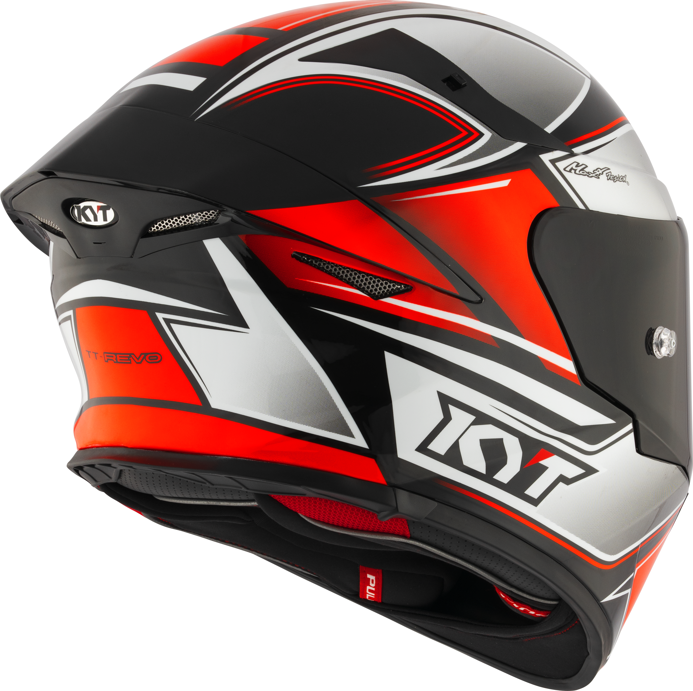 KYT TT-Revo Helm Tourist Red Fluo Y6TR0012
