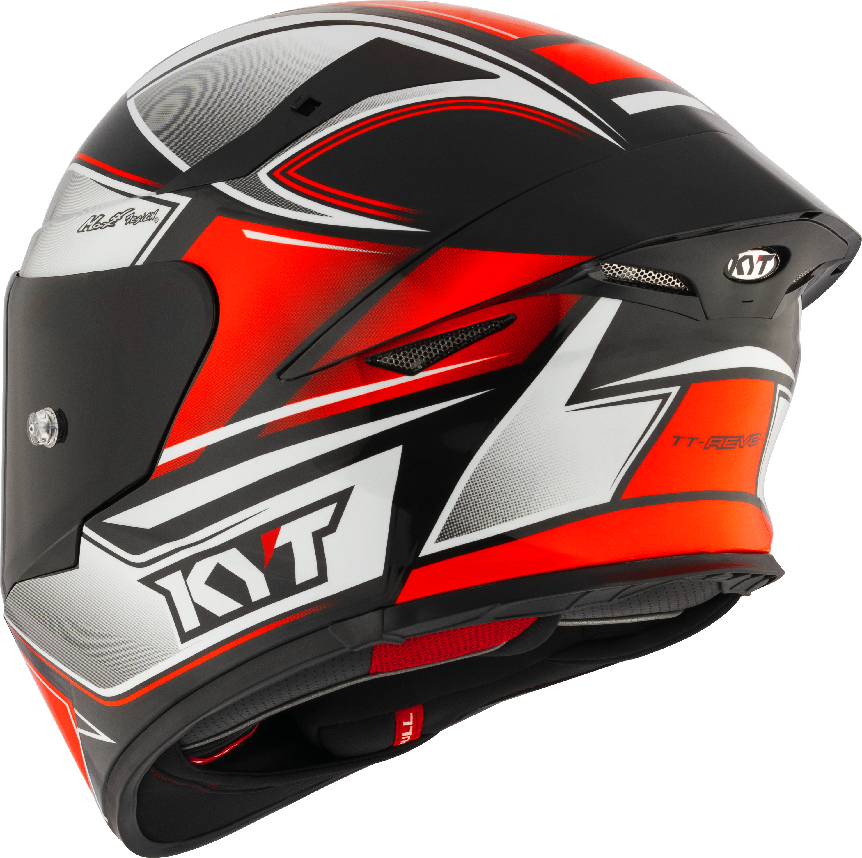 KYT TT-Revo Helm Tourist Red Fluo Y6TR0012