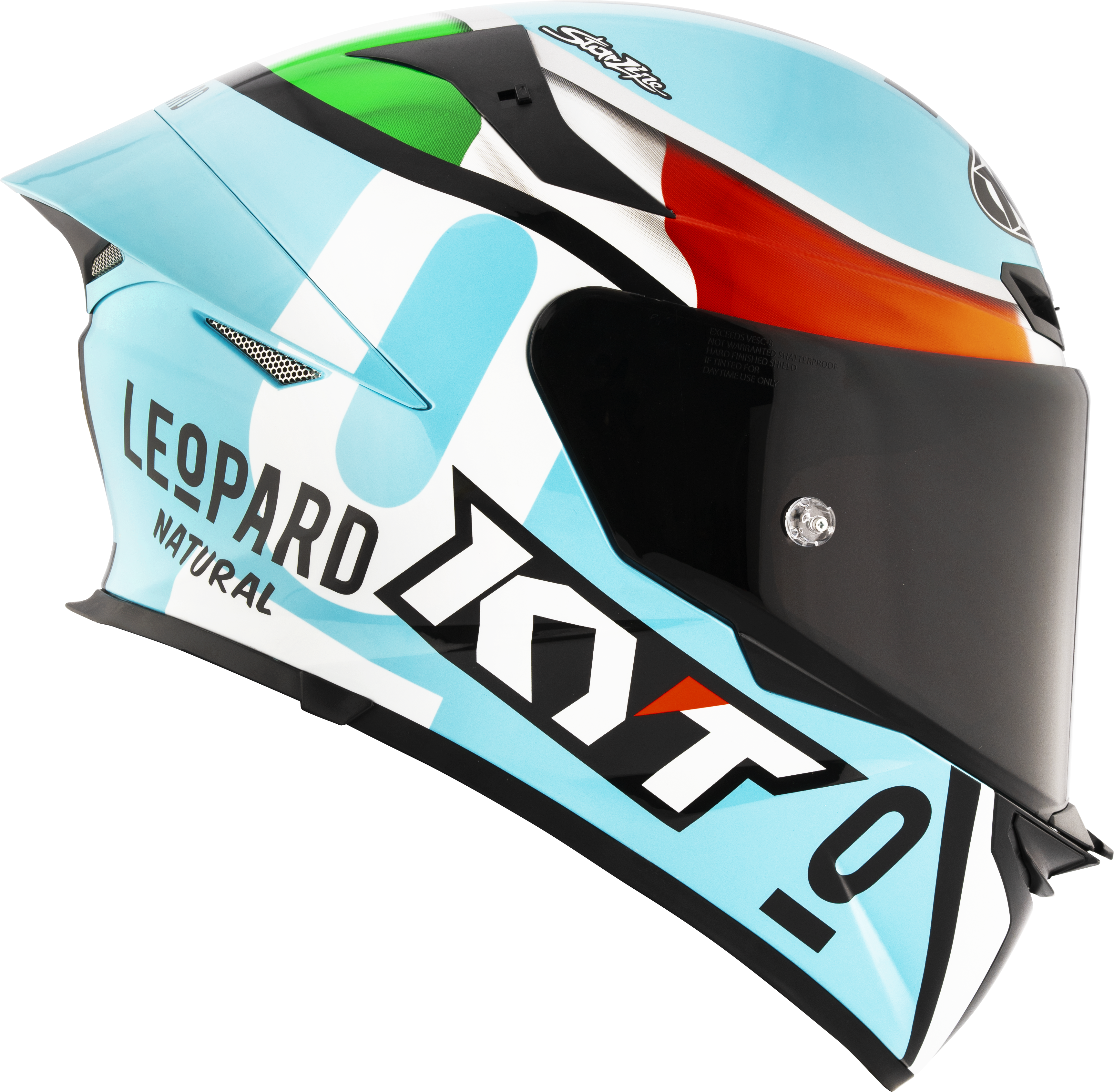 KYT TT-Revo Helm Leopard Racing Replica Italien Tricolore Y6TR0017