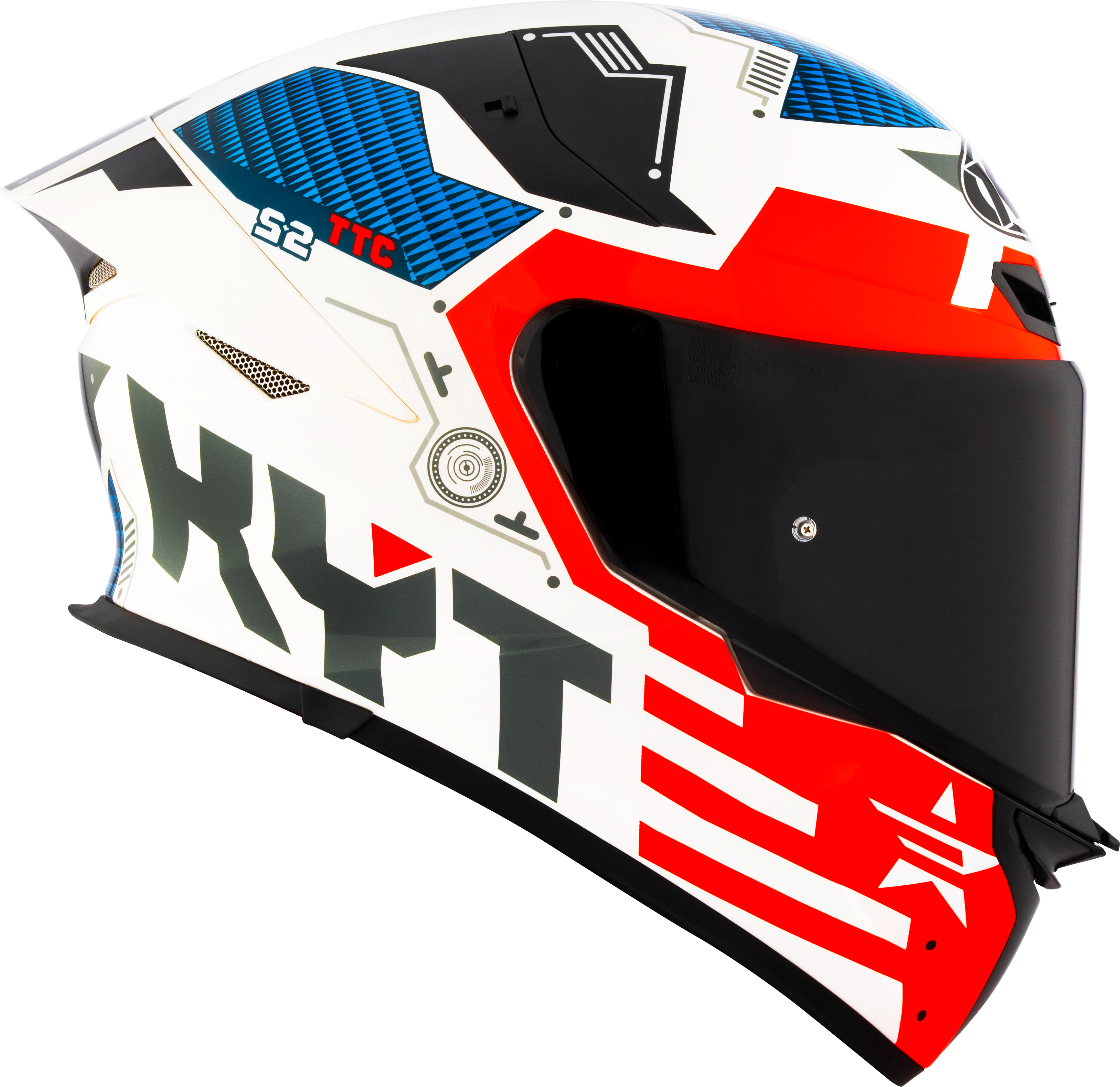 KYT TT-Revo Helm Fuselage Red Y6TR0020