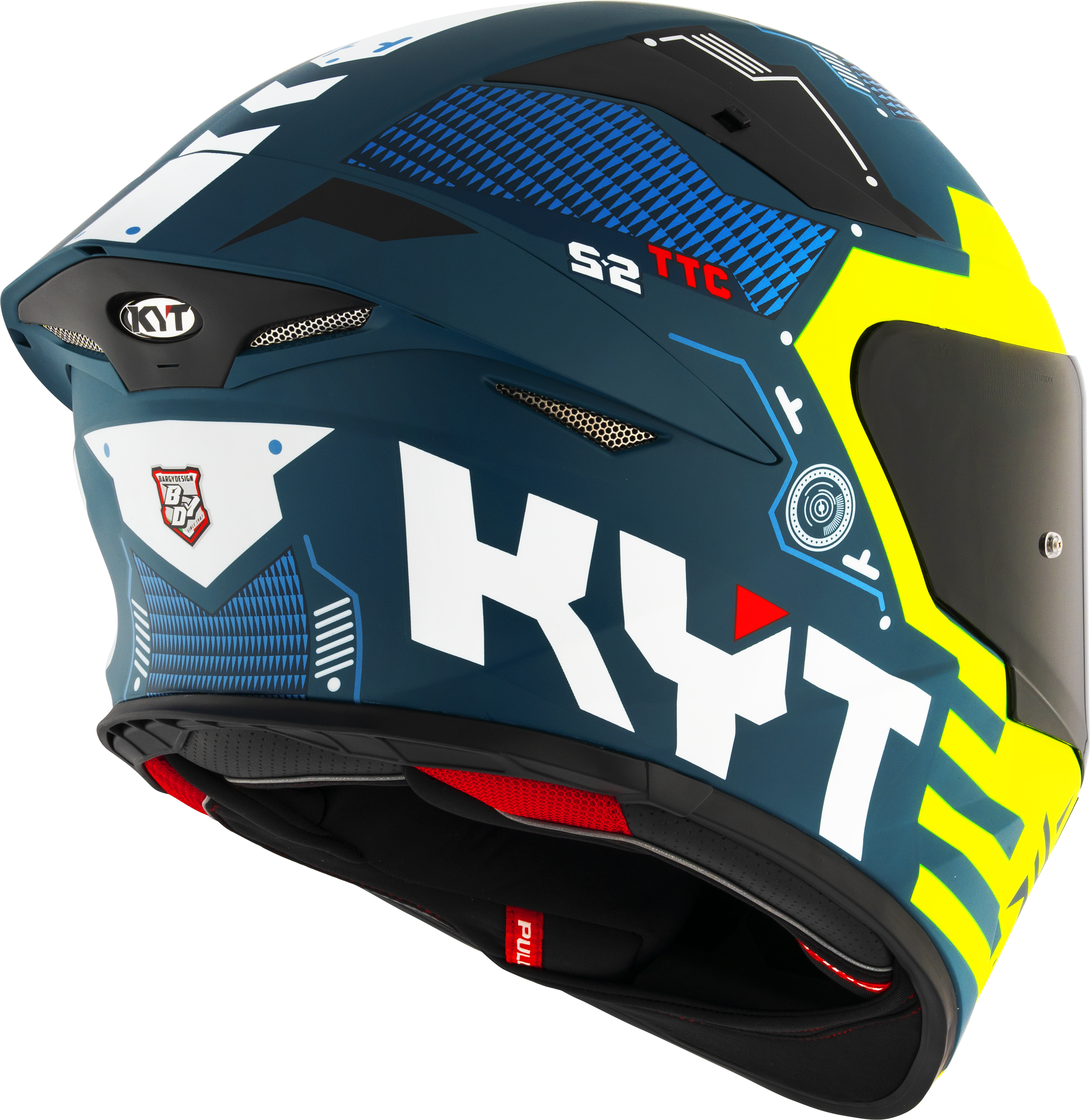 KYT TT-Revo Helm Fuselage Yellow matt Y6TR0021