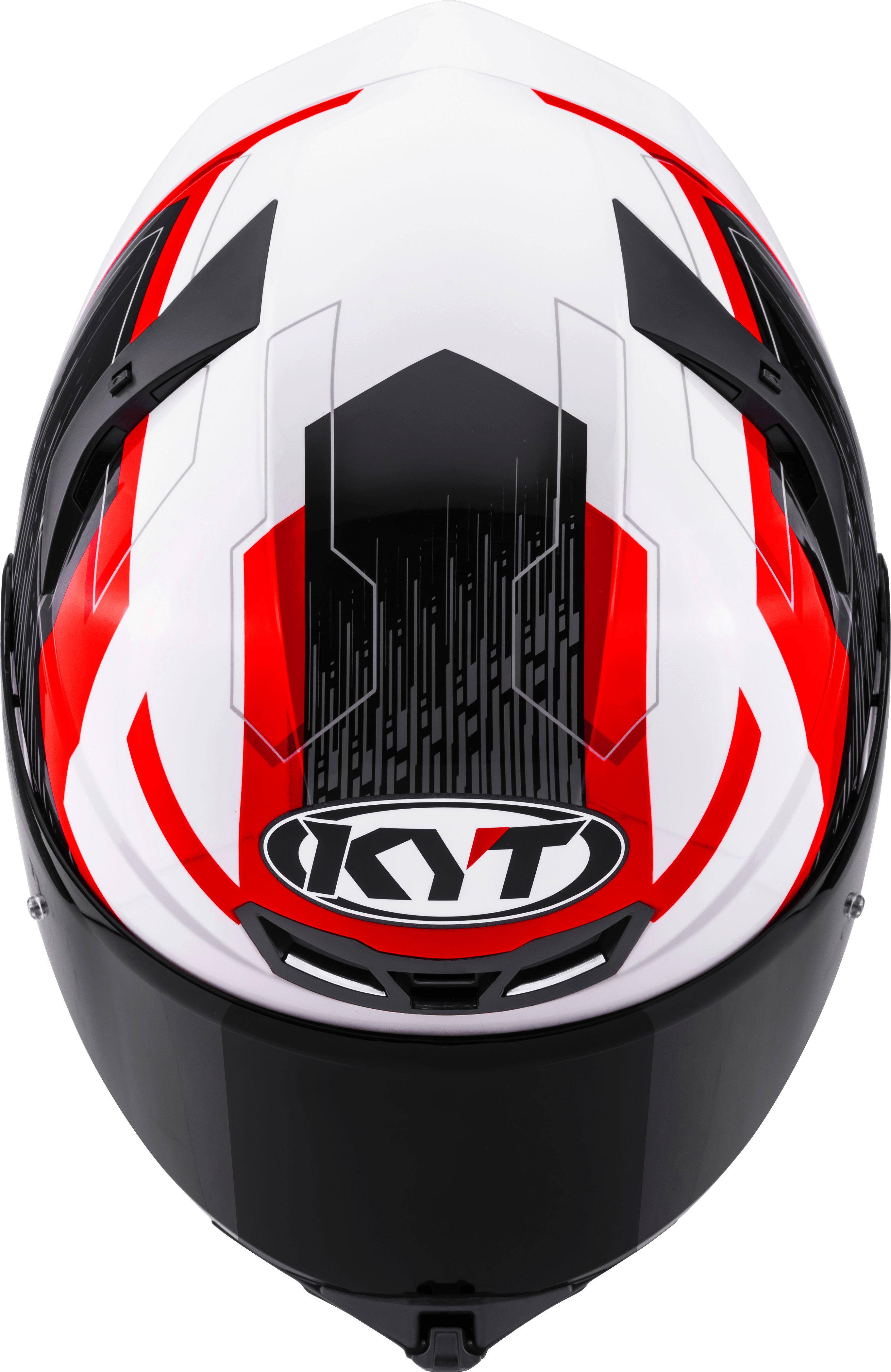 KYT TT-Revo Helm Speeding Weiß / Rot Y6TR0051