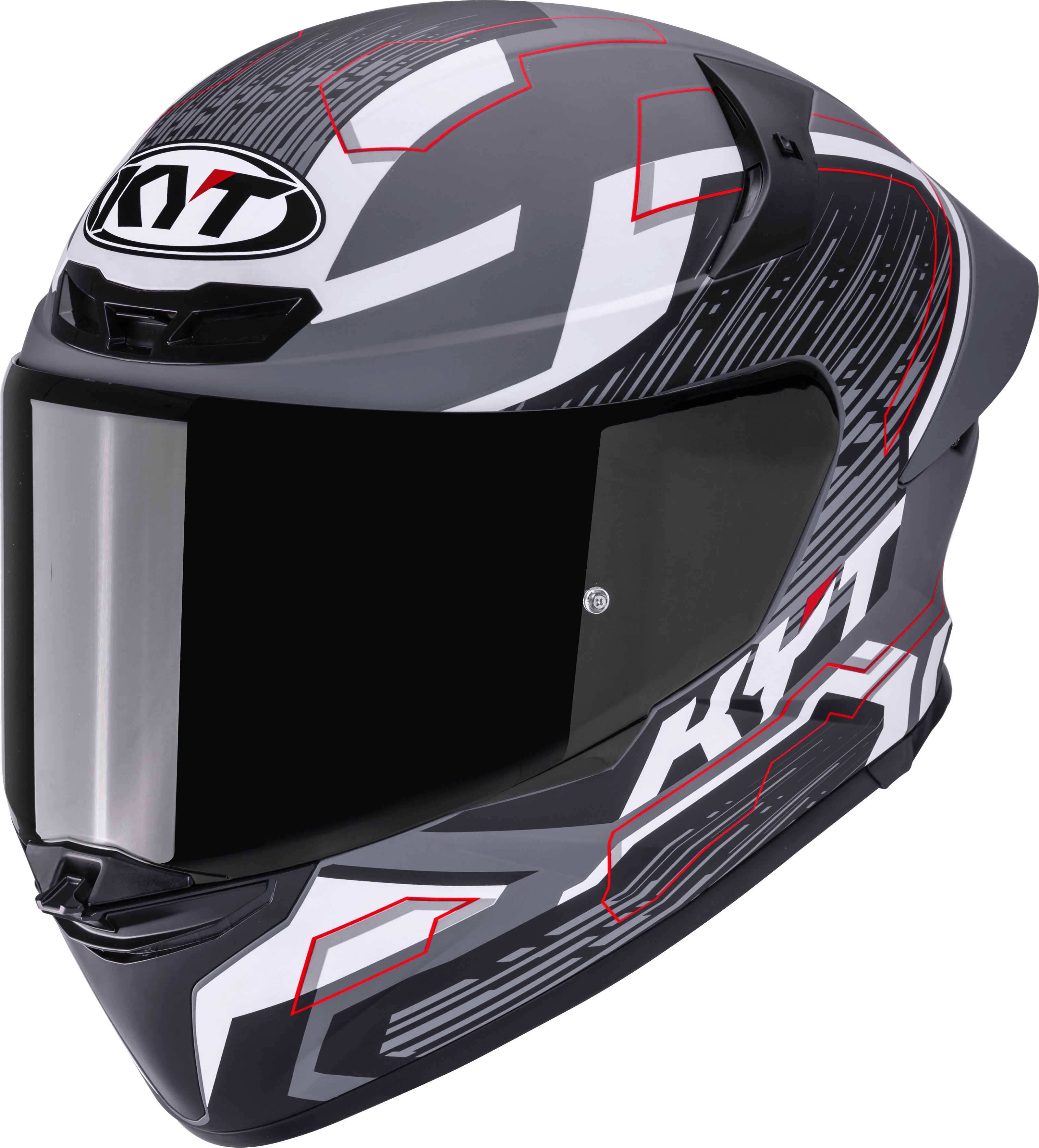 KYT TT-Revo Helm Speeding Matt Grau Y6TR0052