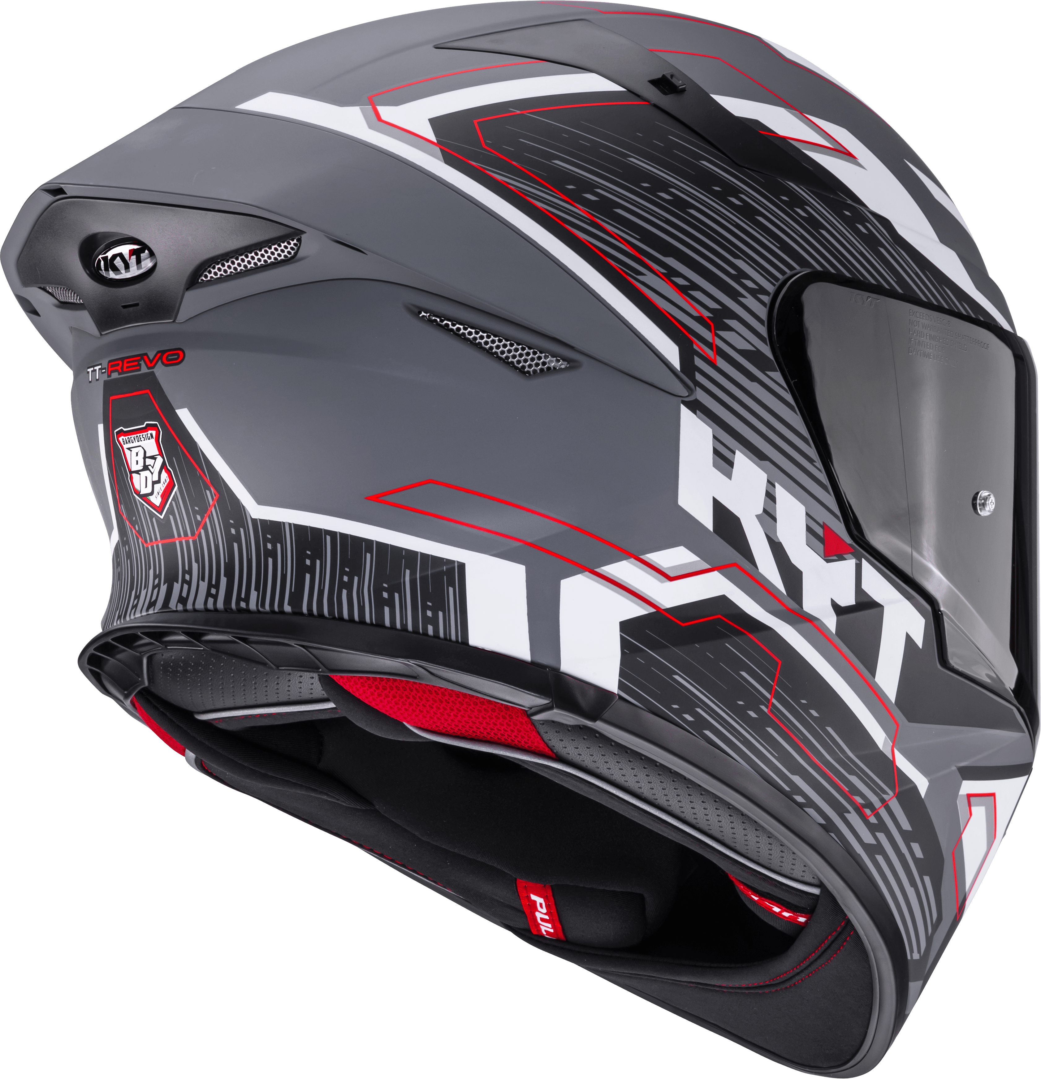 KYT TT-Revo Helm Speeding Matt Grau Y6TR0052