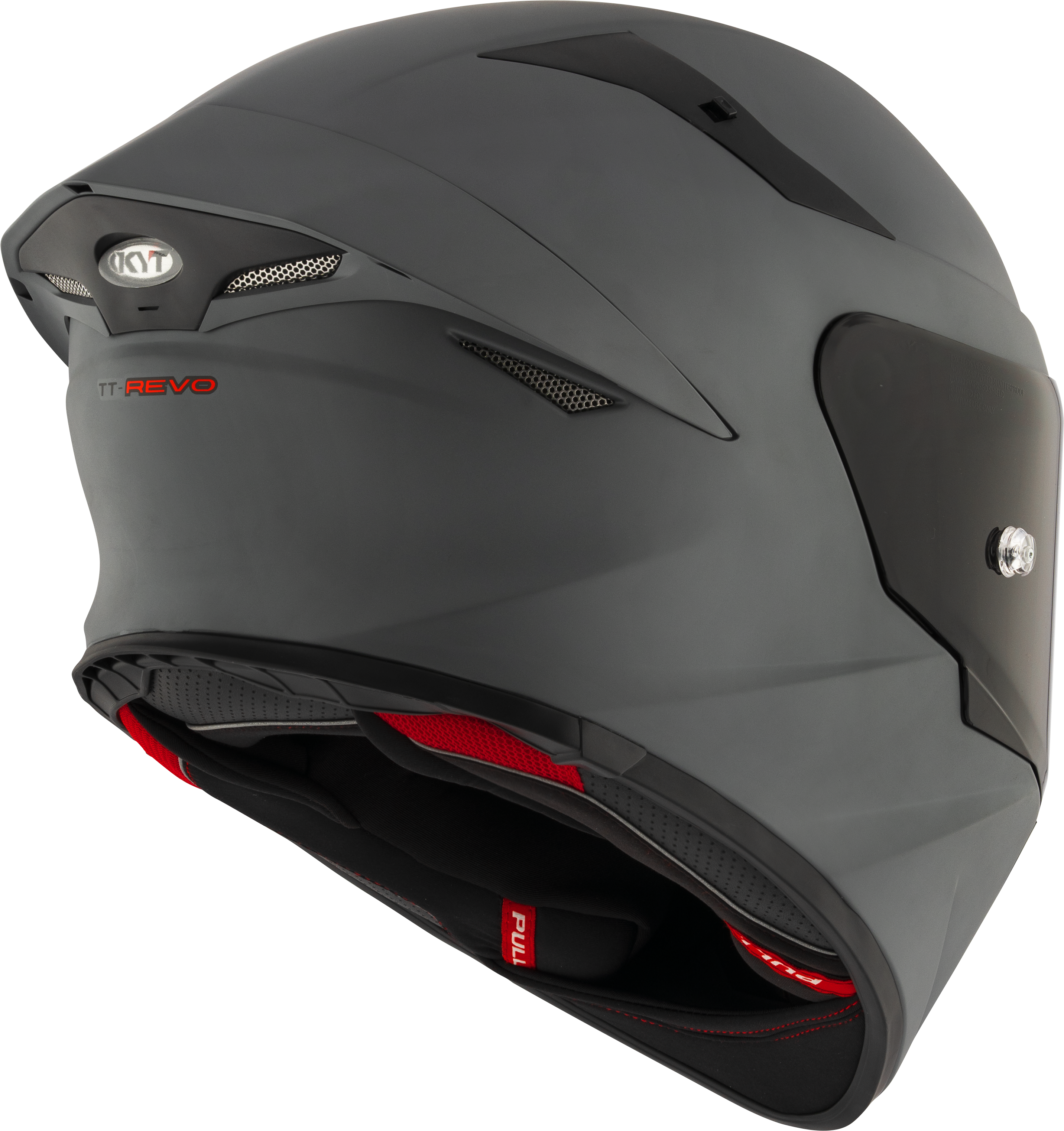 KYT TT-Revo Helm anthrazit grau matt Y6TR00X1