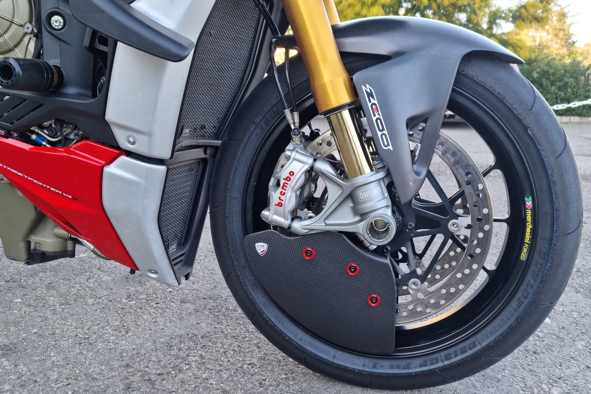 Carbon Bremszangen Kühlung GP Air Ducts Evo Ducati Panigale V2 955 (20-24) ZA750Y