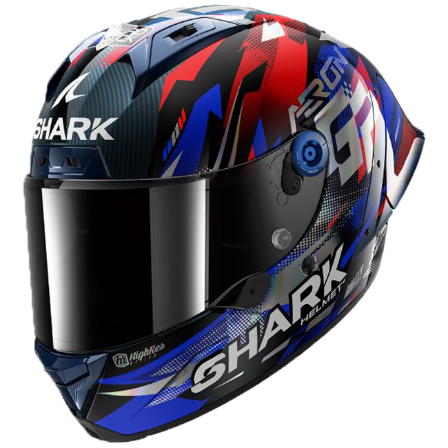 Shark Aeron GP Helm FIM 1 Racing Johann Zarco Replica Victory 2025