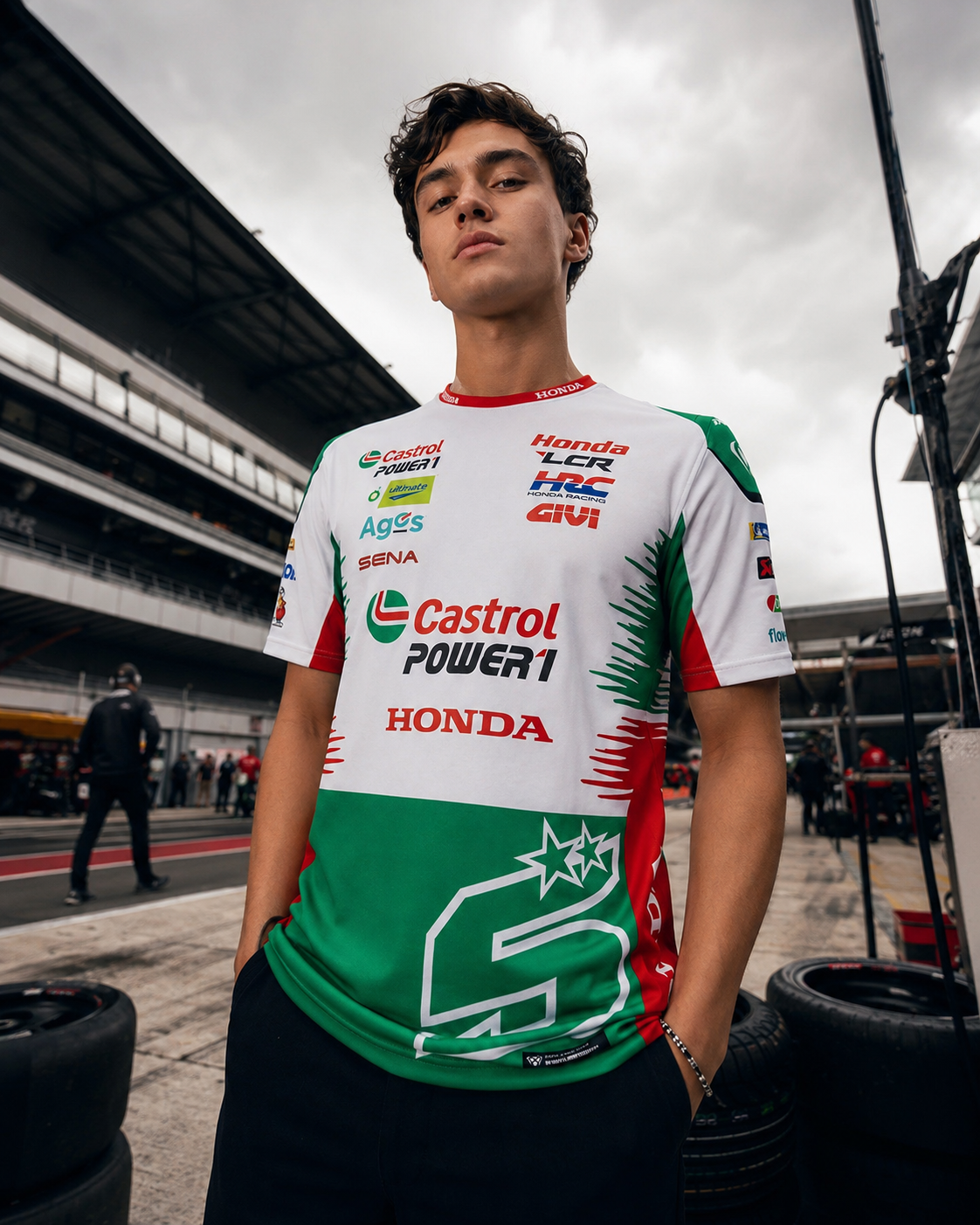 LCR Honda Racing Team Johann Zarco #5 T-Shirt Replica Herren 2026 IXON