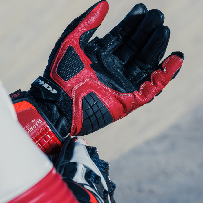 Spidi Carbo Track Evo Racing Motorrad Lederhandschuhe | Herren | Rot | A203014
