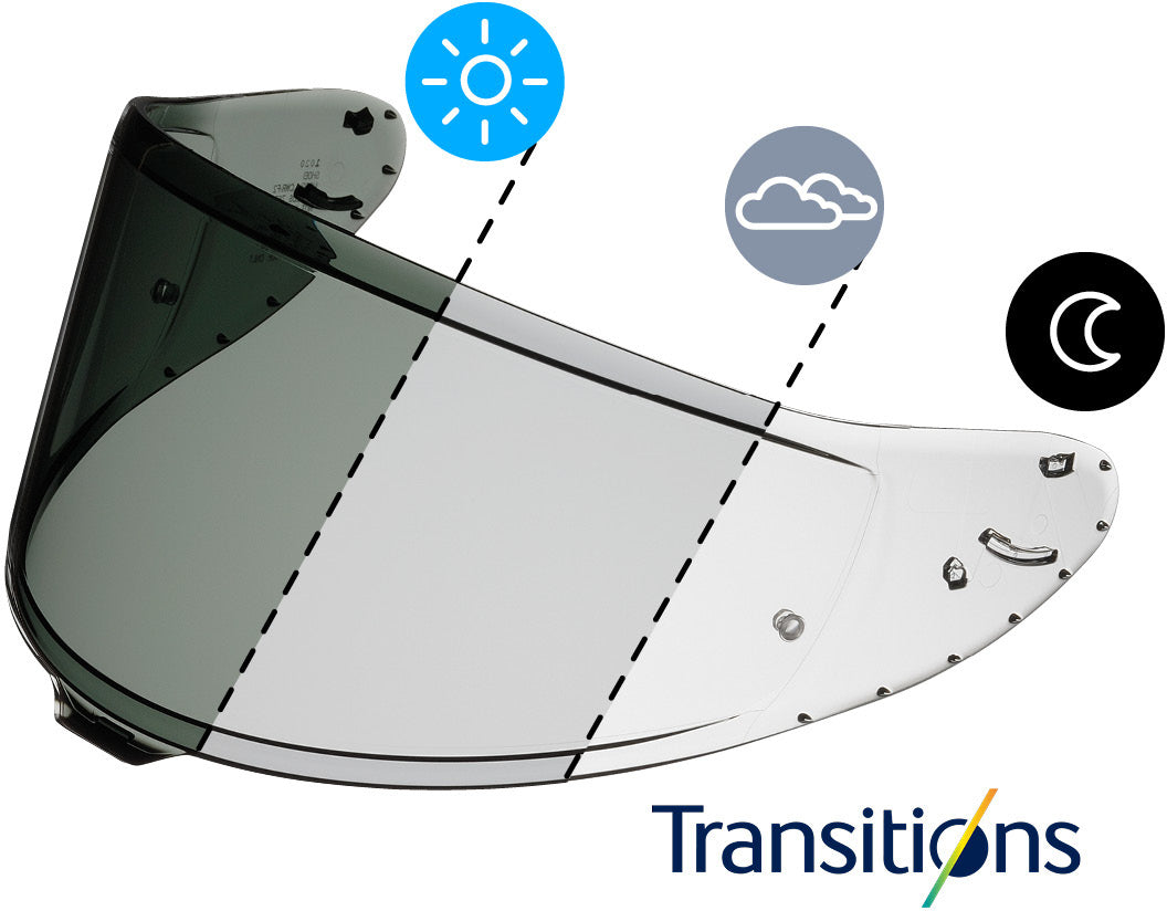 Shoei Visier X-SPR PRO (CWR-F2PN) Photochromatisch Selbsttönend Adaptive