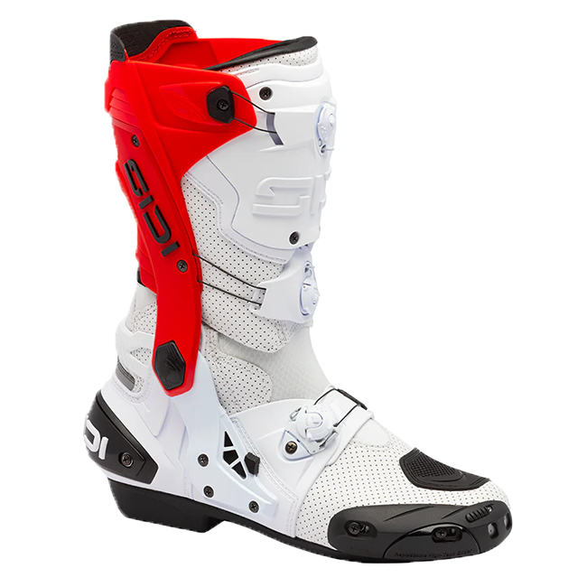 Sidi Rex Air Motorradstiefel Weiß/Rot 391